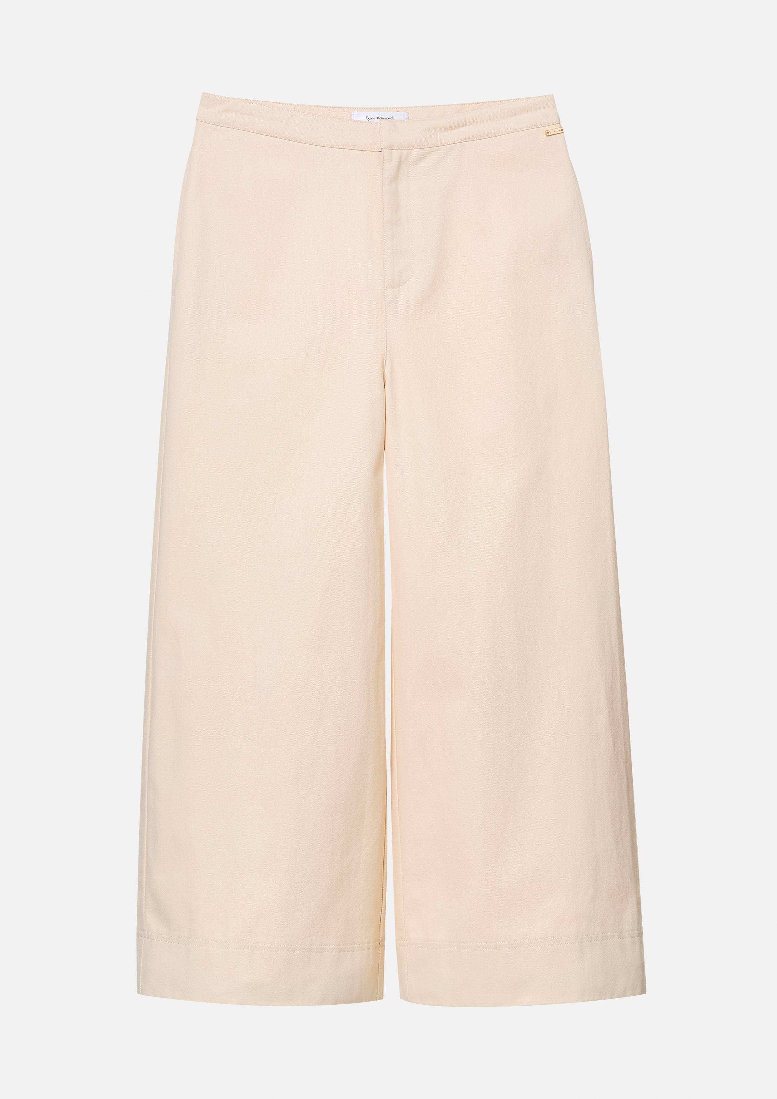 High Waist Wide Leg Pants White Horizon