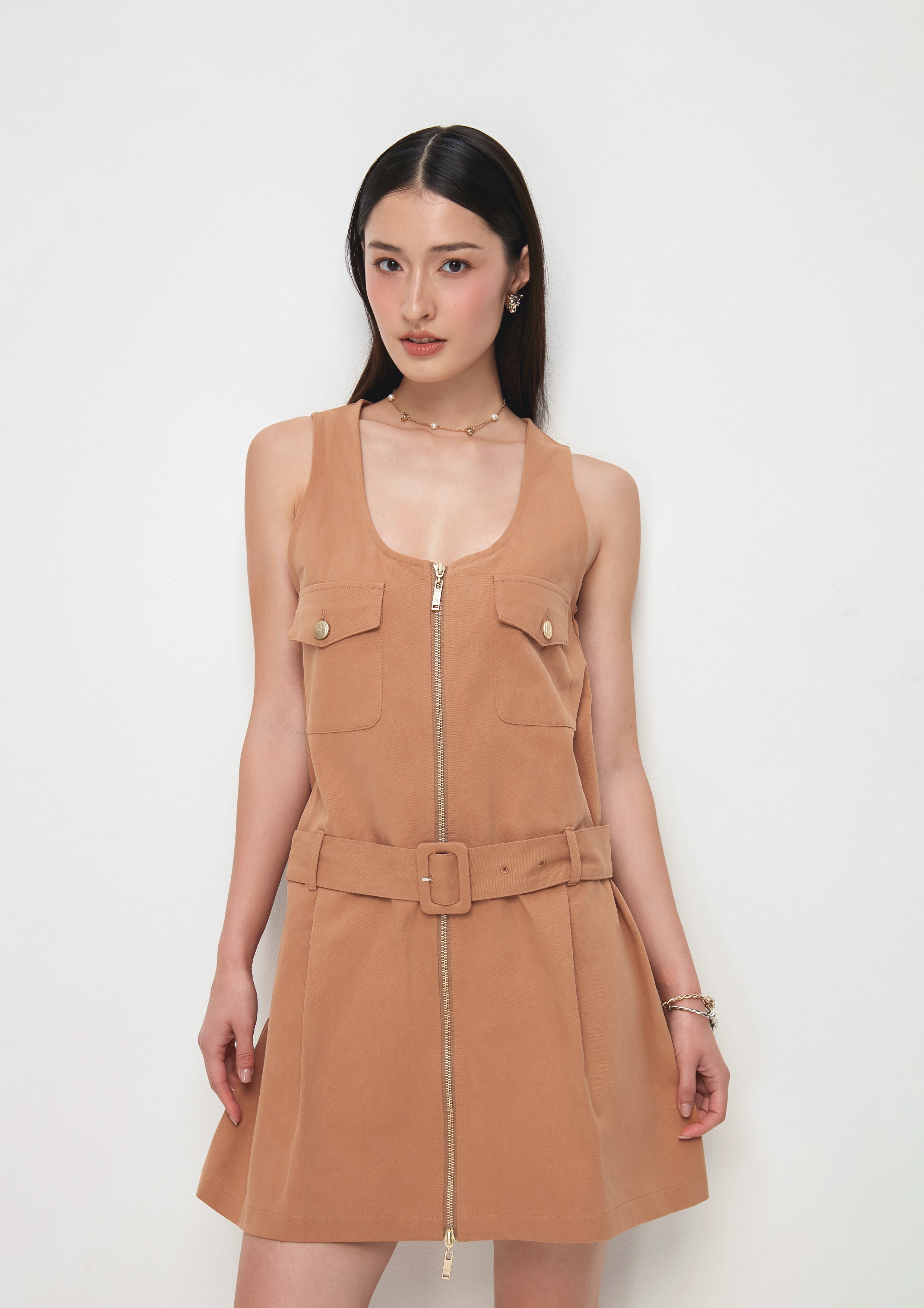 Zip Up Mini Dress Don't Call It Cute