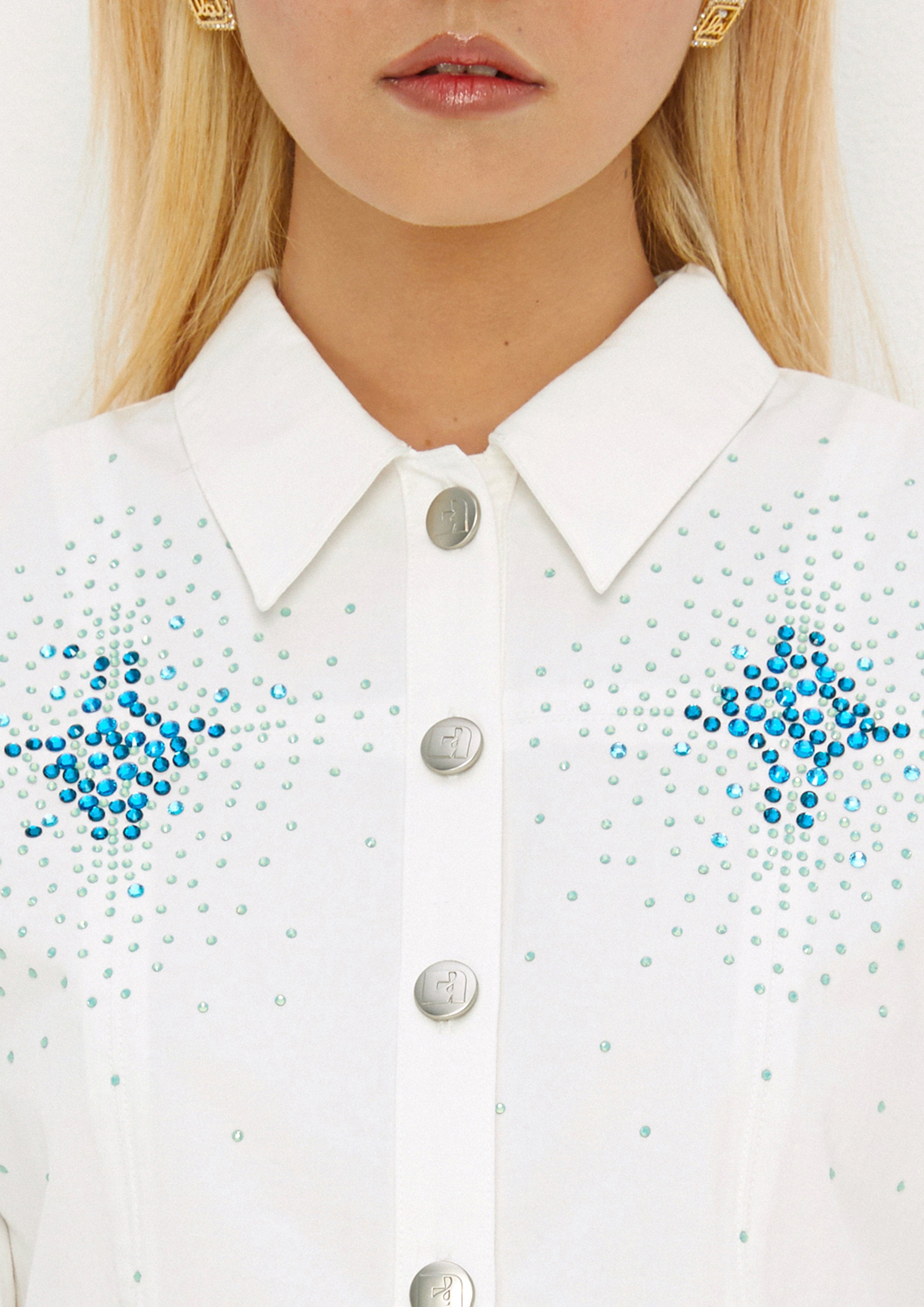 Crystal Embellished Dress Mist Through The Pine