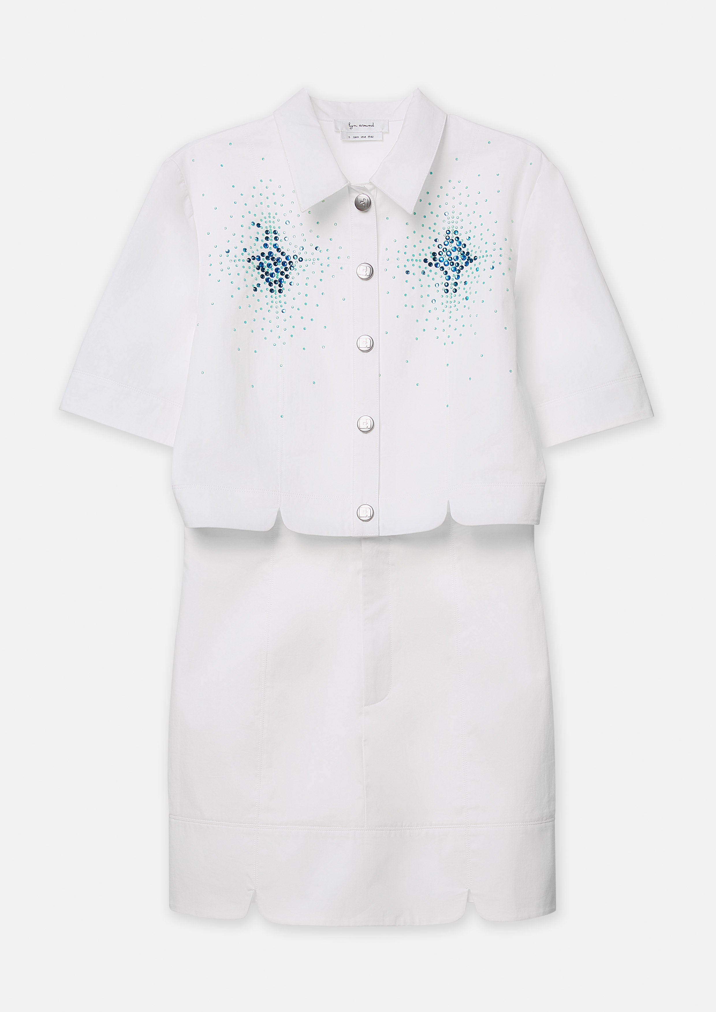 Crystal Embellished Dress Mist Through The Pine