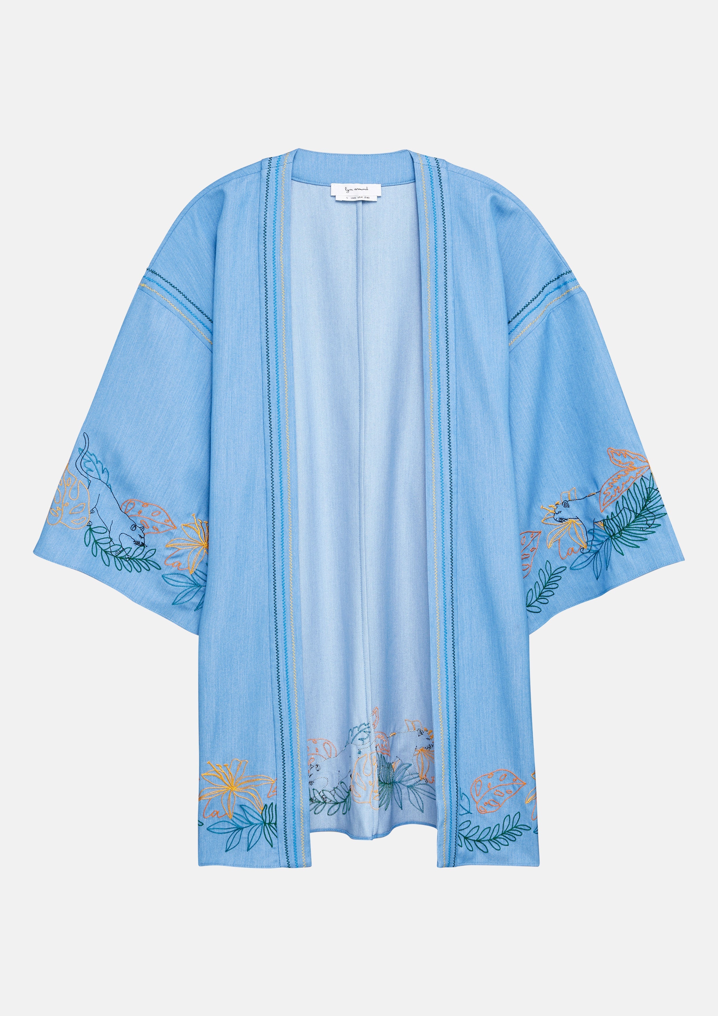 Floral Embroidery Robe Enchanted Forest
