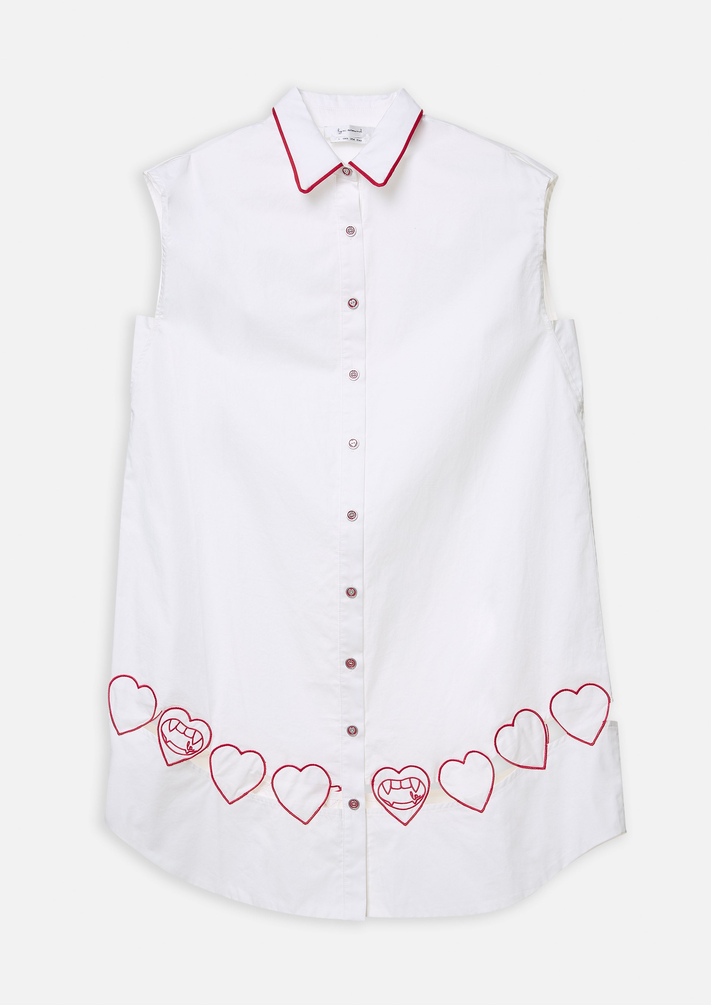Heart Embroidered Sleeveless Dress Adam's Lust