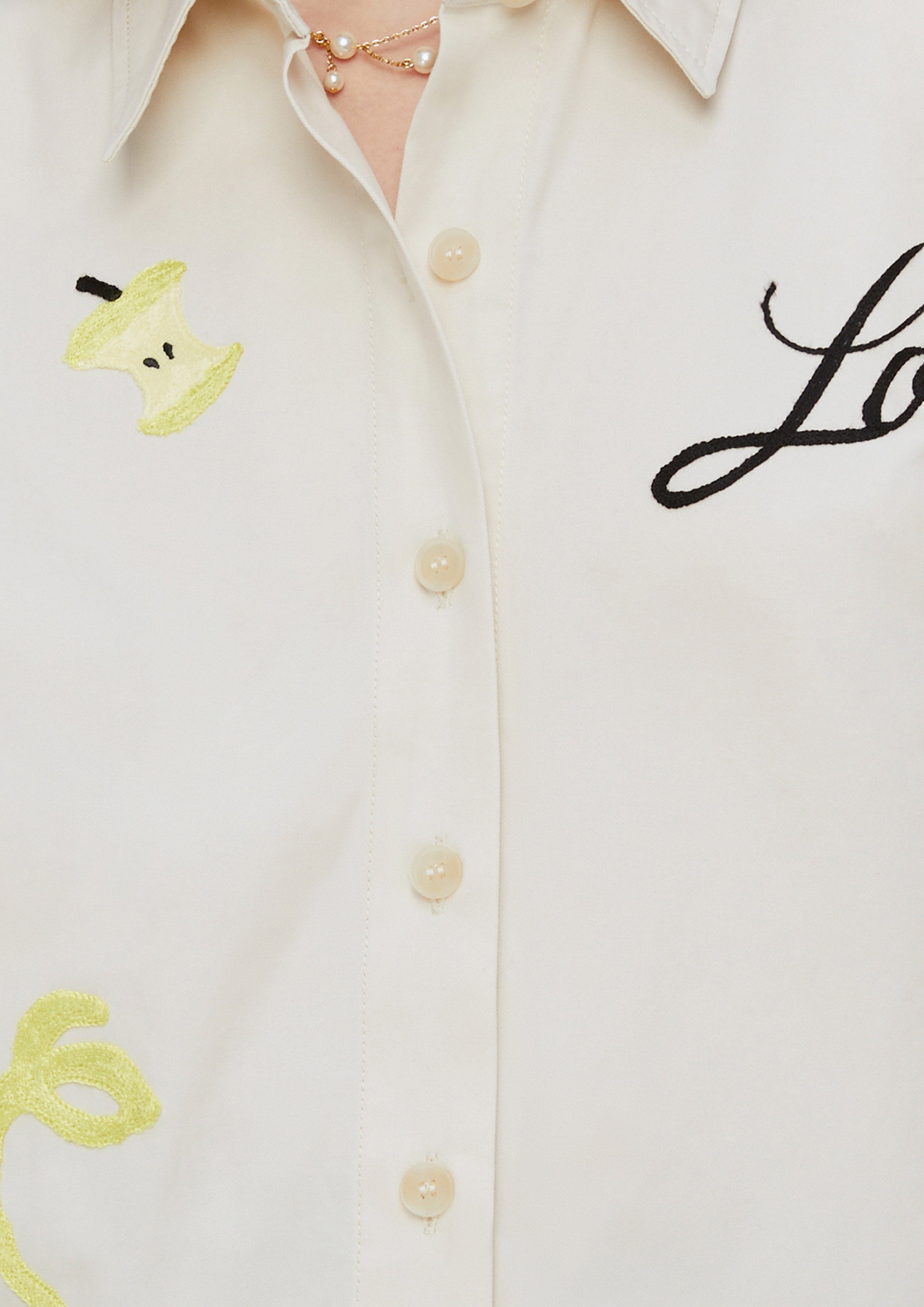 Embroidered Short Sleeve Shirt Adam's Lust