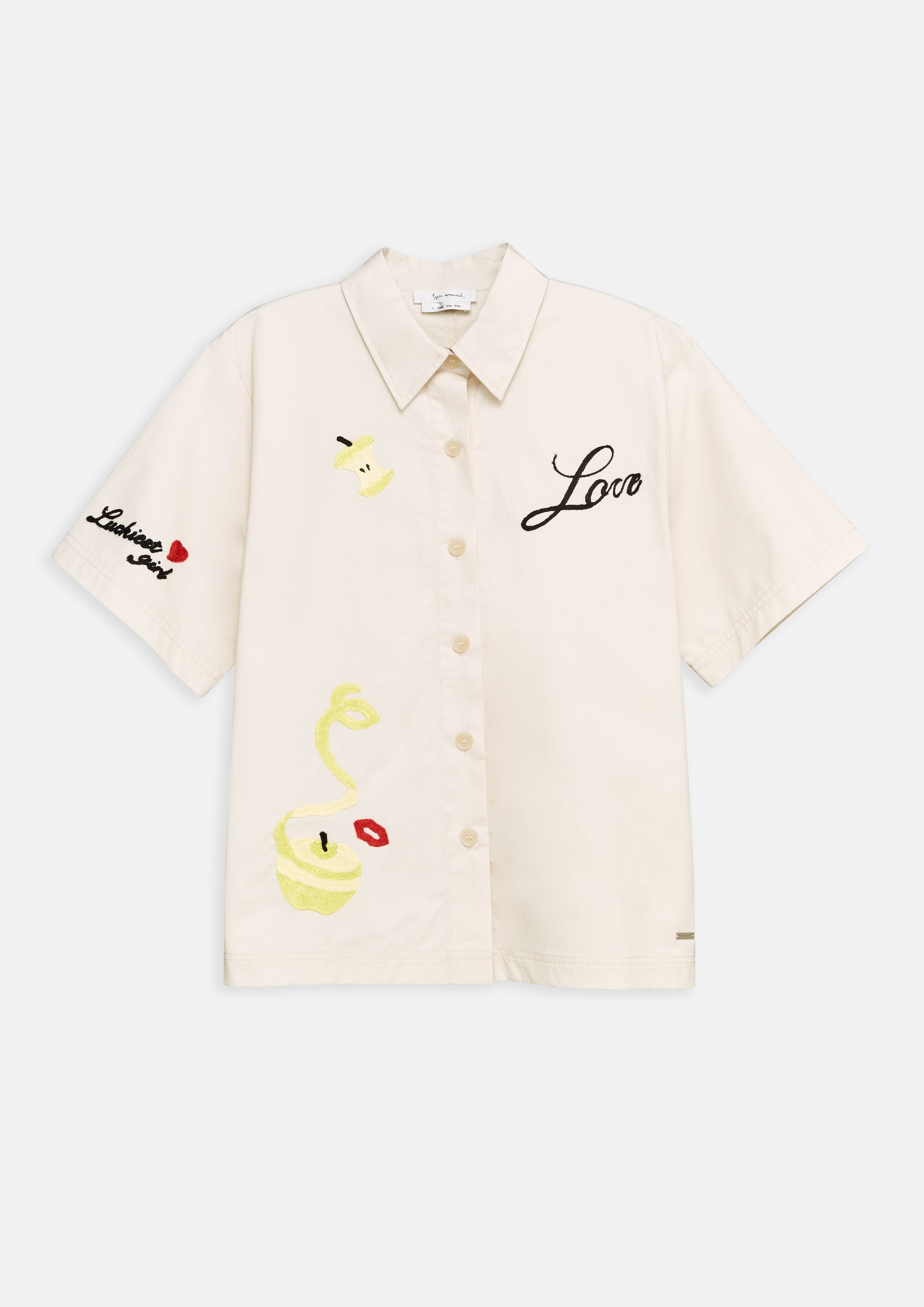 Embroidered Short Sleeve Shirt Adam's Lust