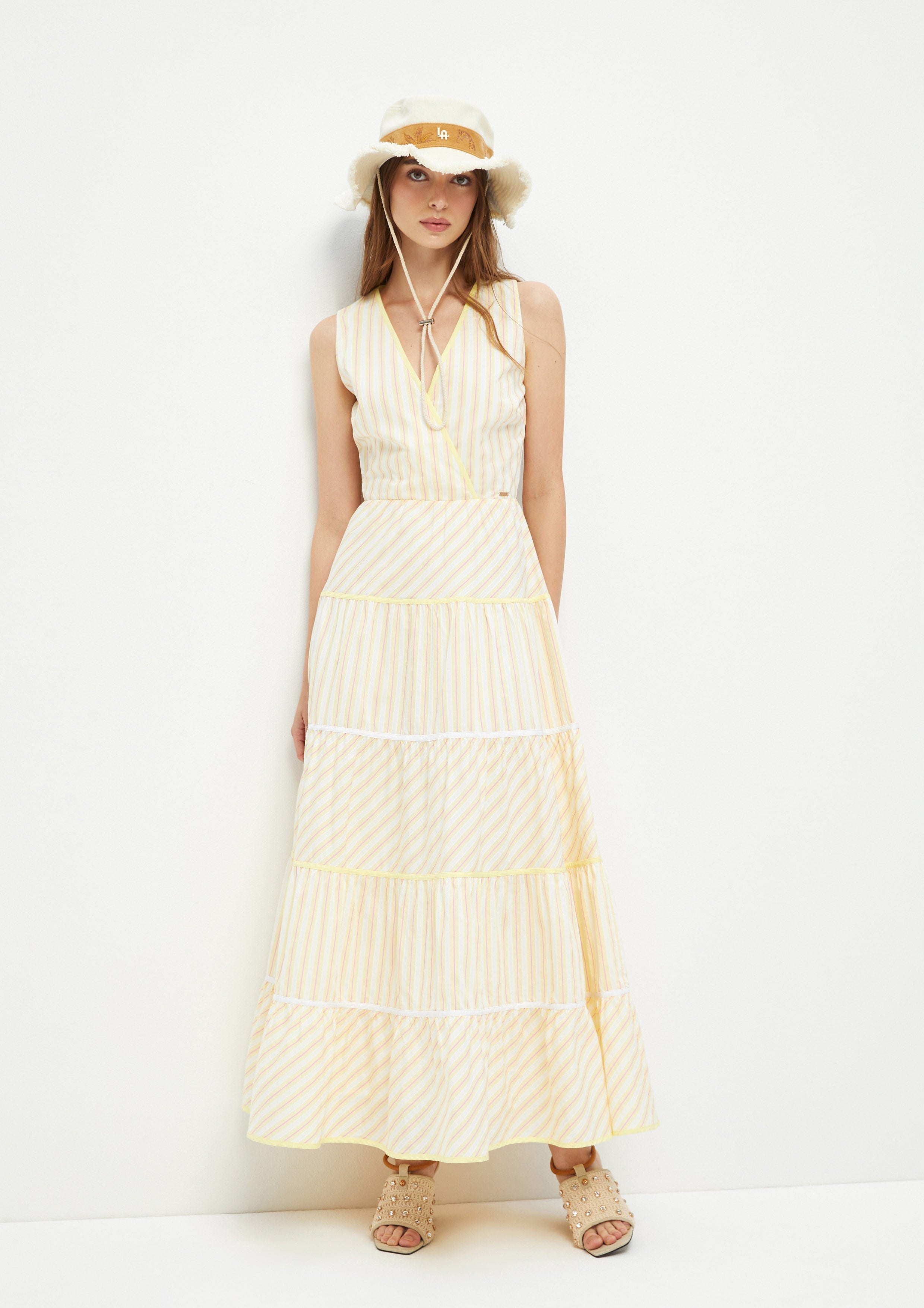 Stripe Sleeveless Dress Adam's Lust