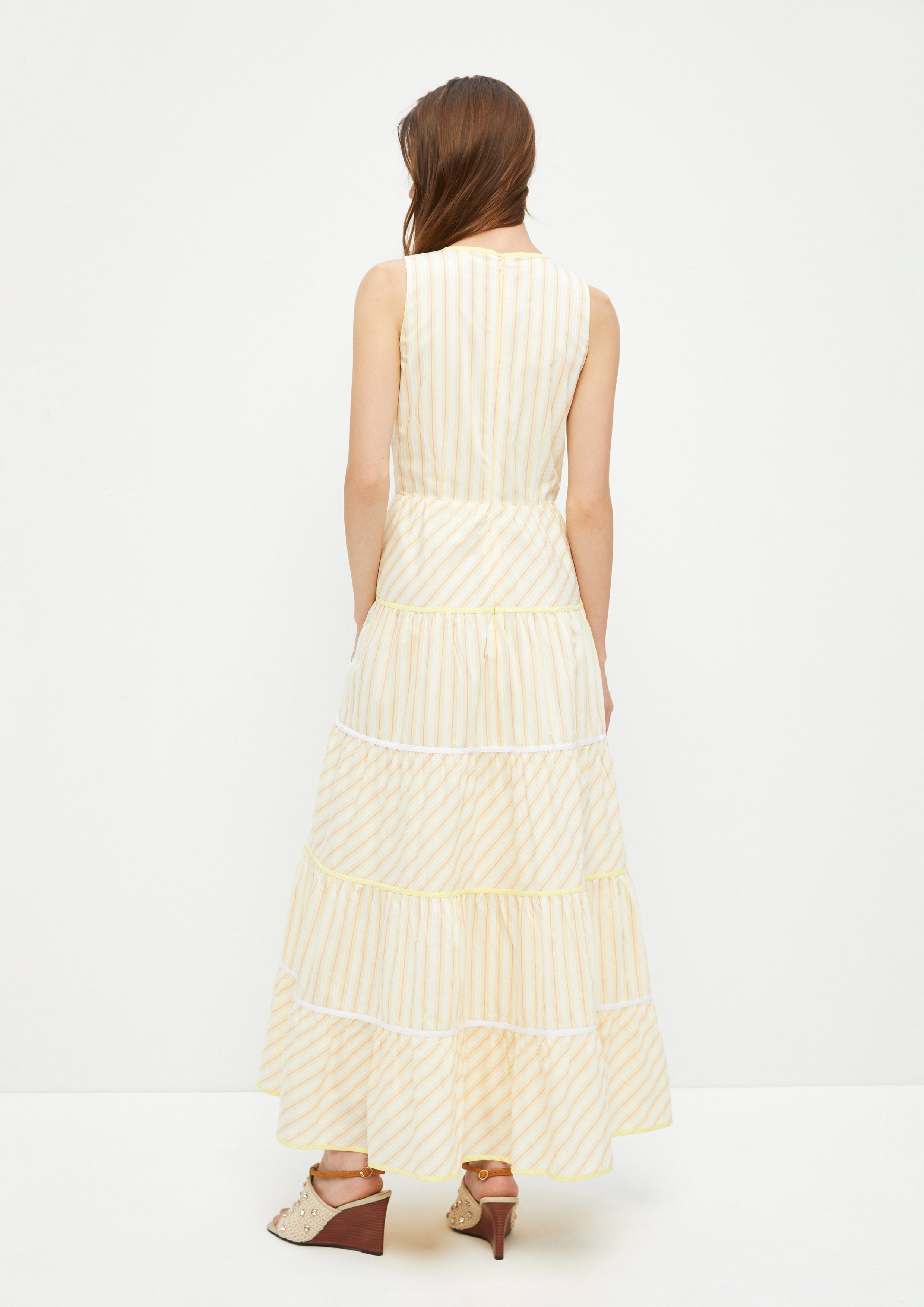 Stripe Sleeveless Dress Adam's Lust
