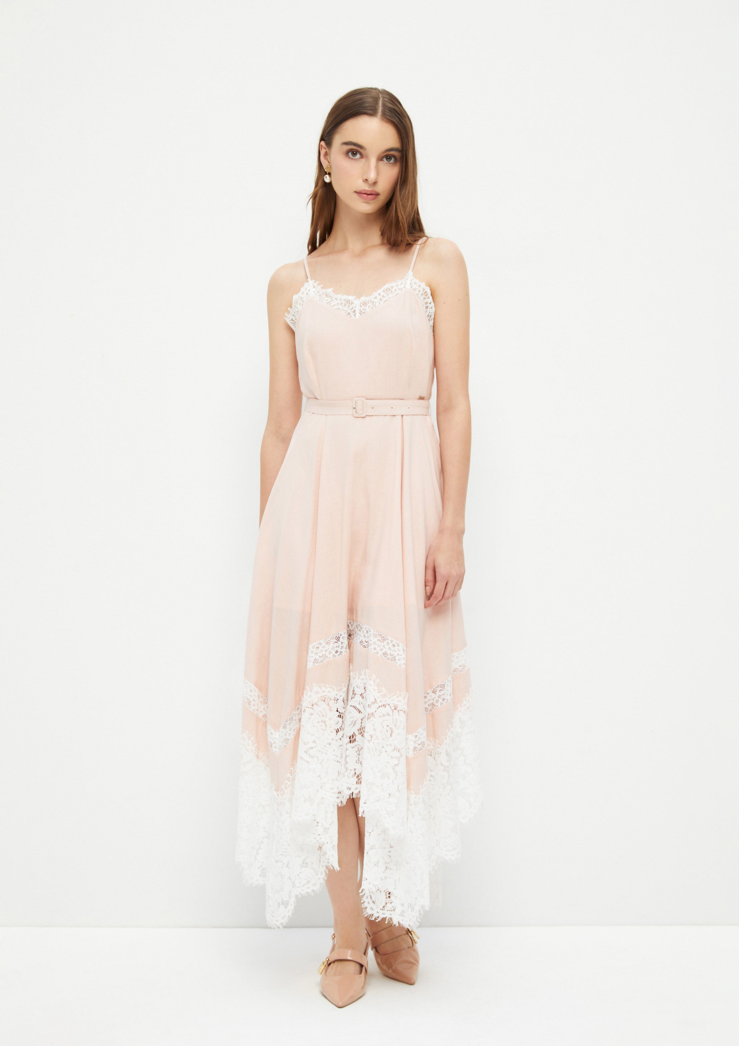 Spaghetti Strap Asymmetric Skirt Dress Woodland Wonderlust