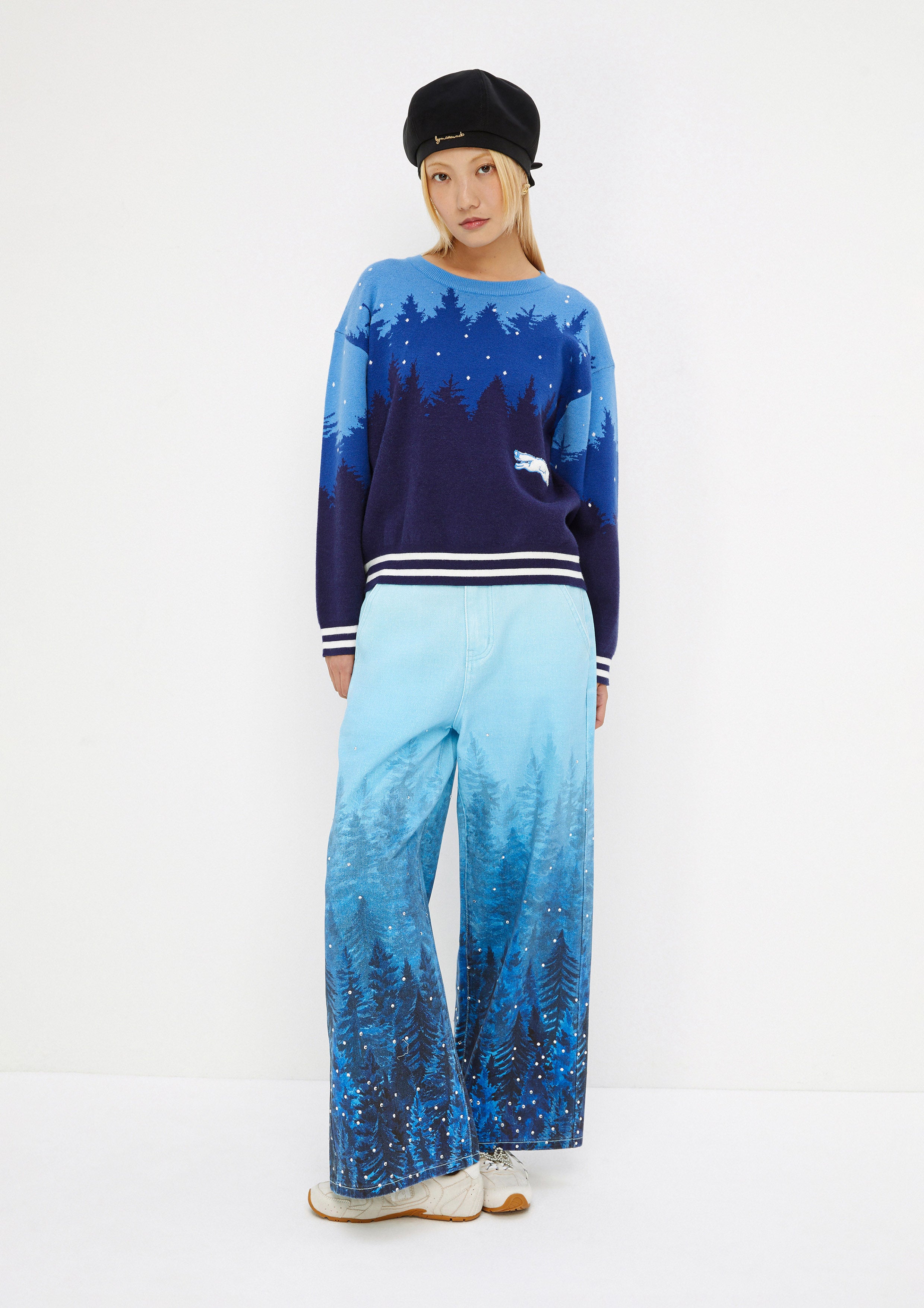 Pine Long Sleeve Pullover Mist Through The Pine