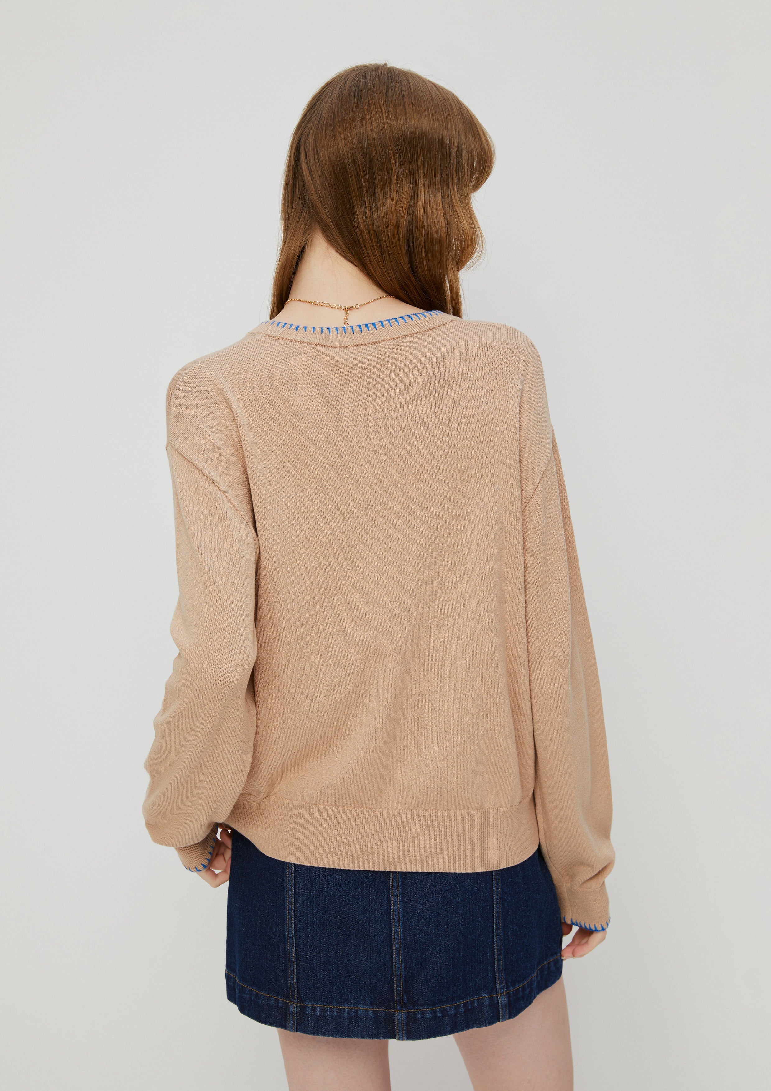 Fox Embroidery Pullover King Shere Khan