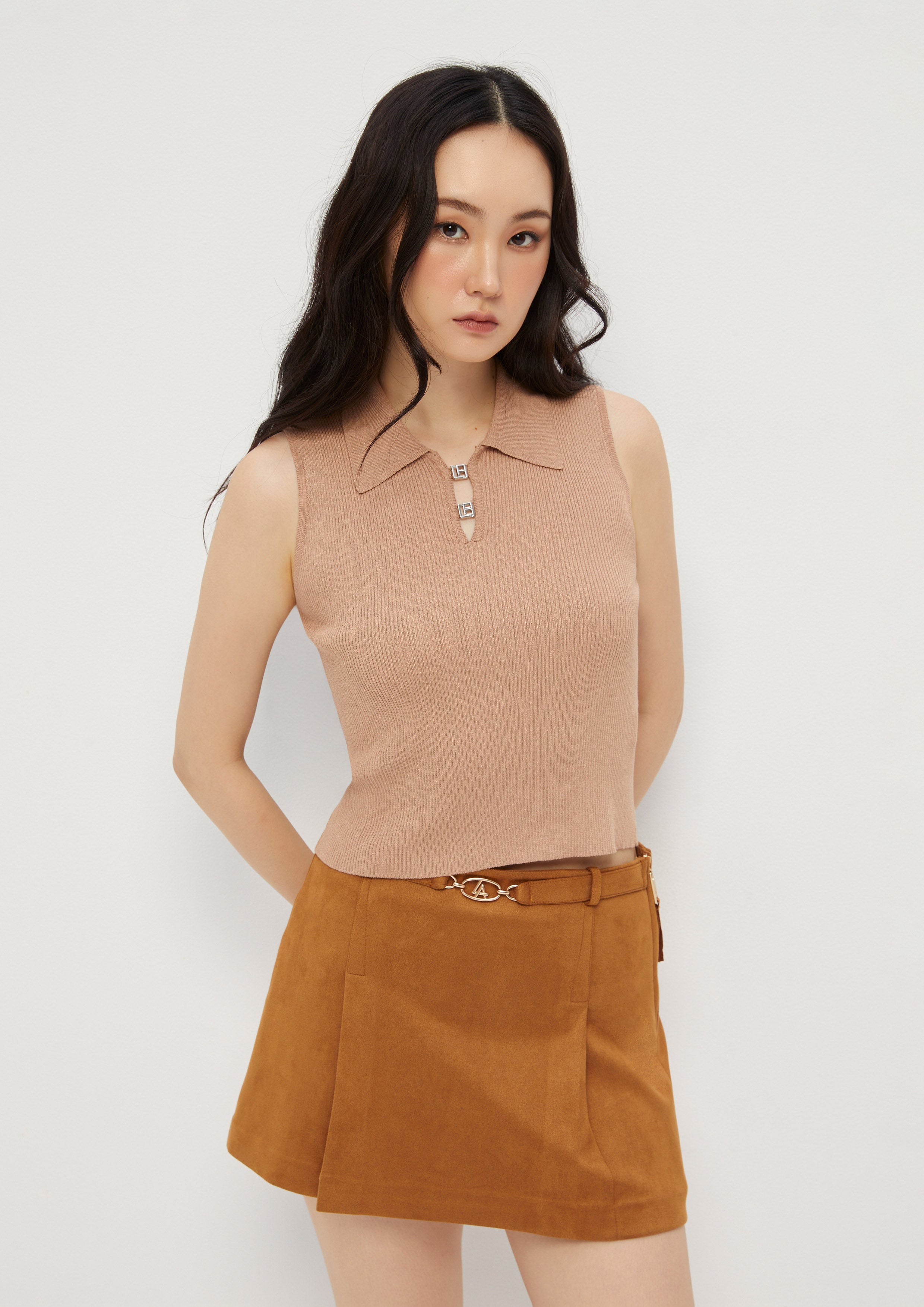 Knitted Sleeveless Top Don't Call It Cute