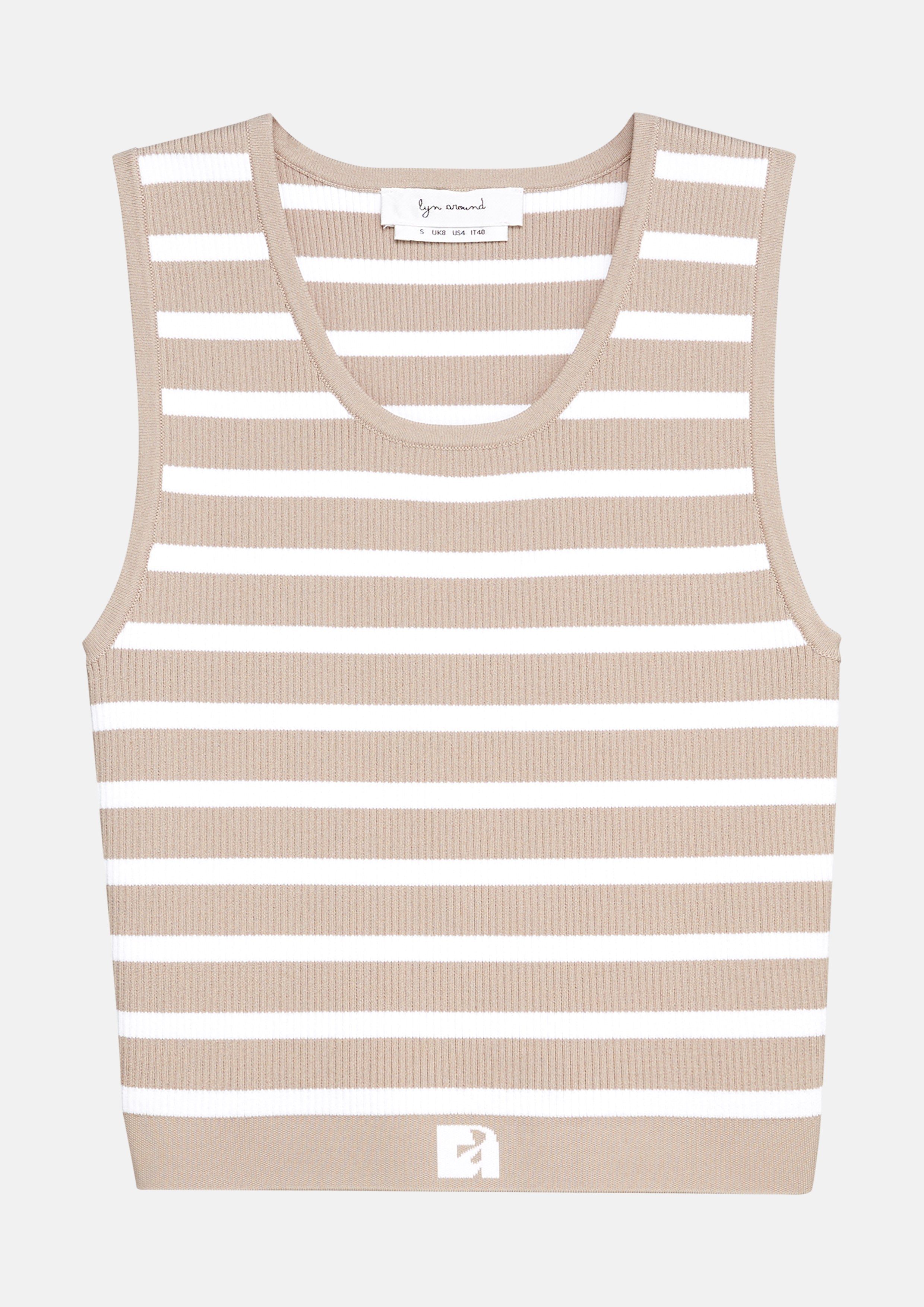 Knitted Stripe Sleeveless Top Don't Call It Cute