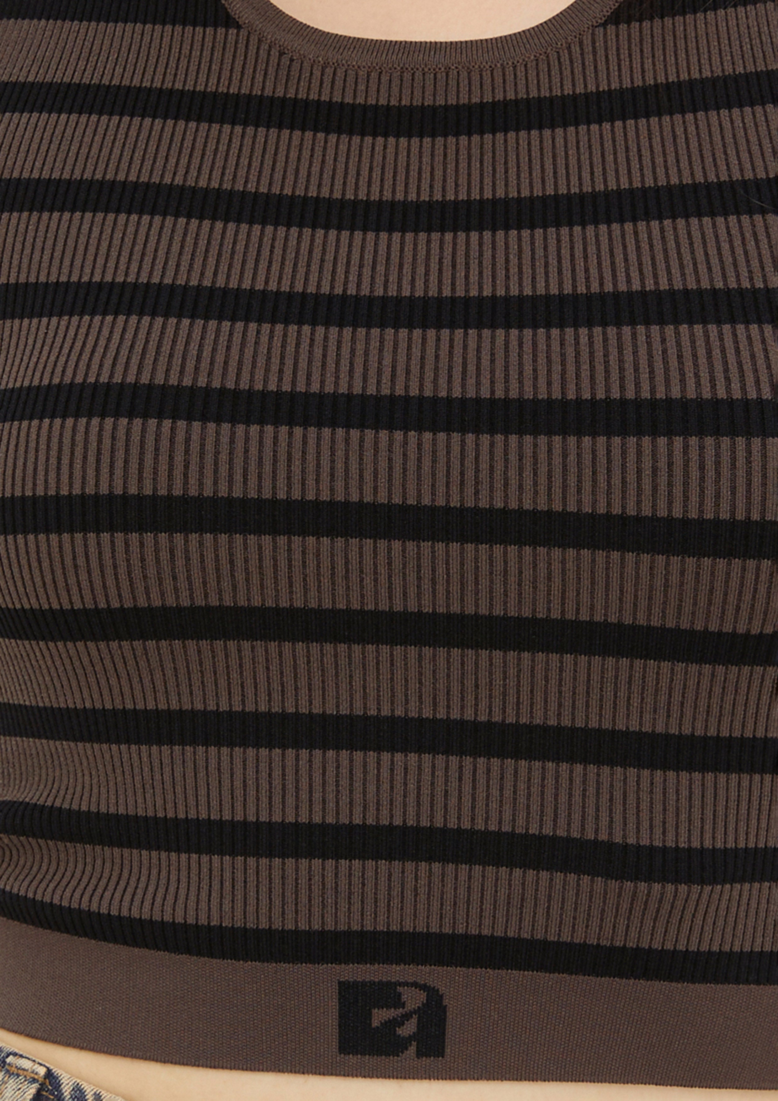 Knitted Stripe Sleeveless Top Don't Call It Cute
