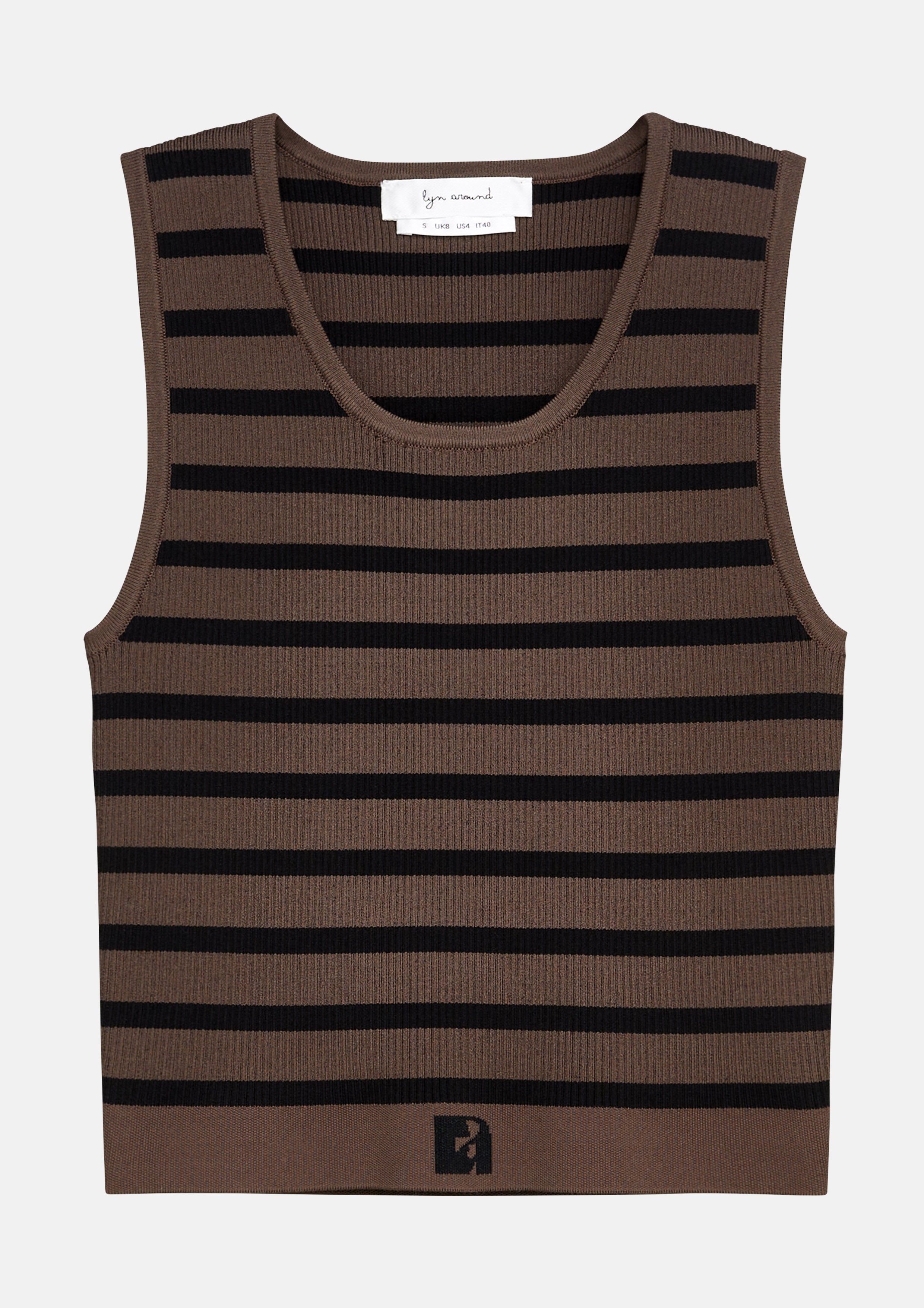 Knitted Stripe Sleeveless Top Don't Call It Cute