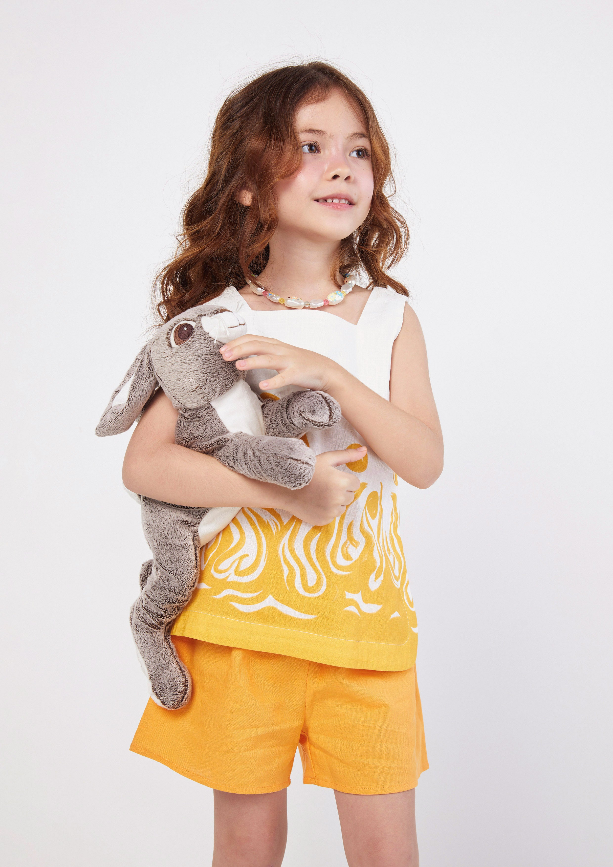 Printed Sleeveless Top & Shorts Set for Girls Ember Mirage