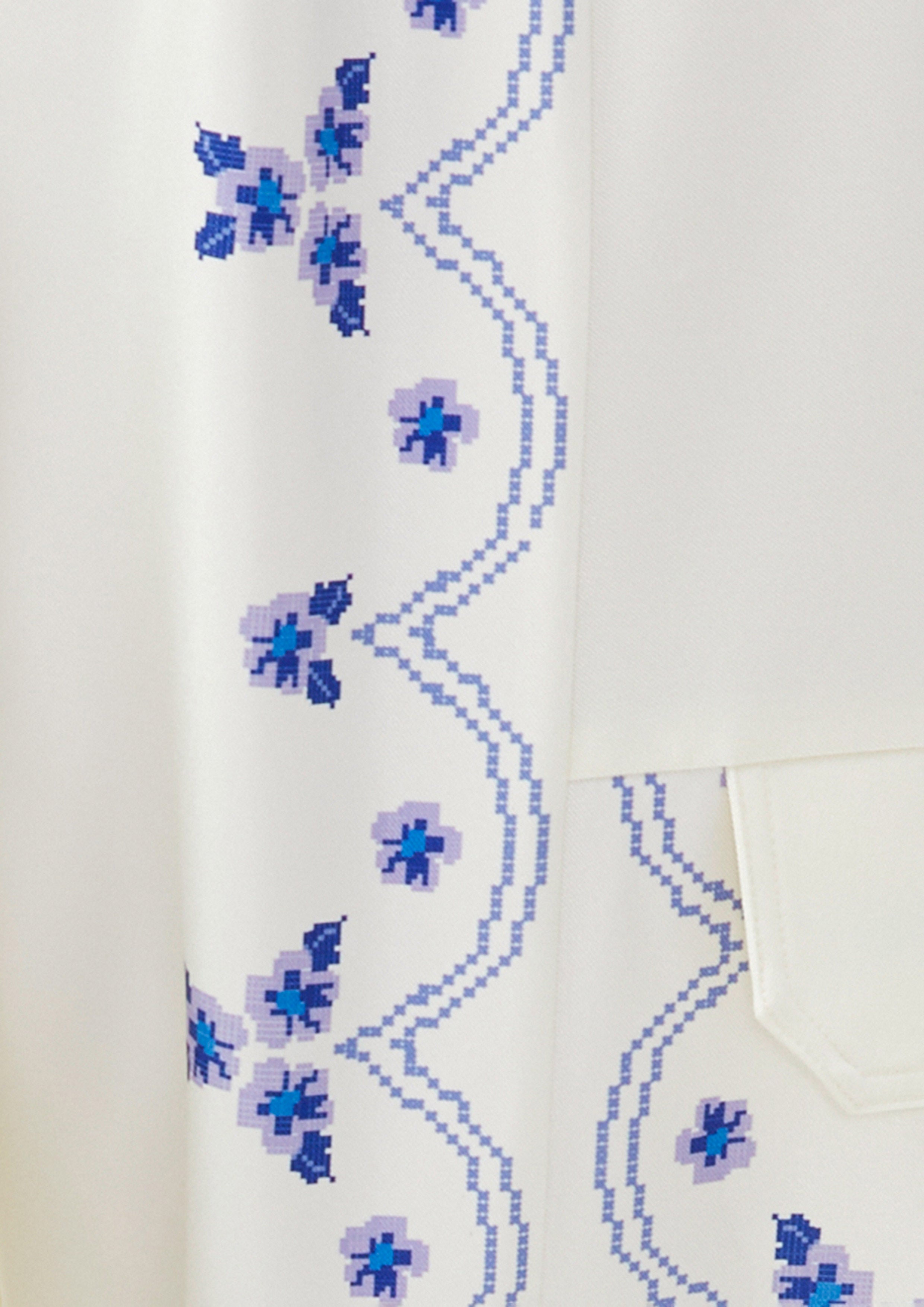 Embroidered Relaxed Fit Pants Scandi Folk Art