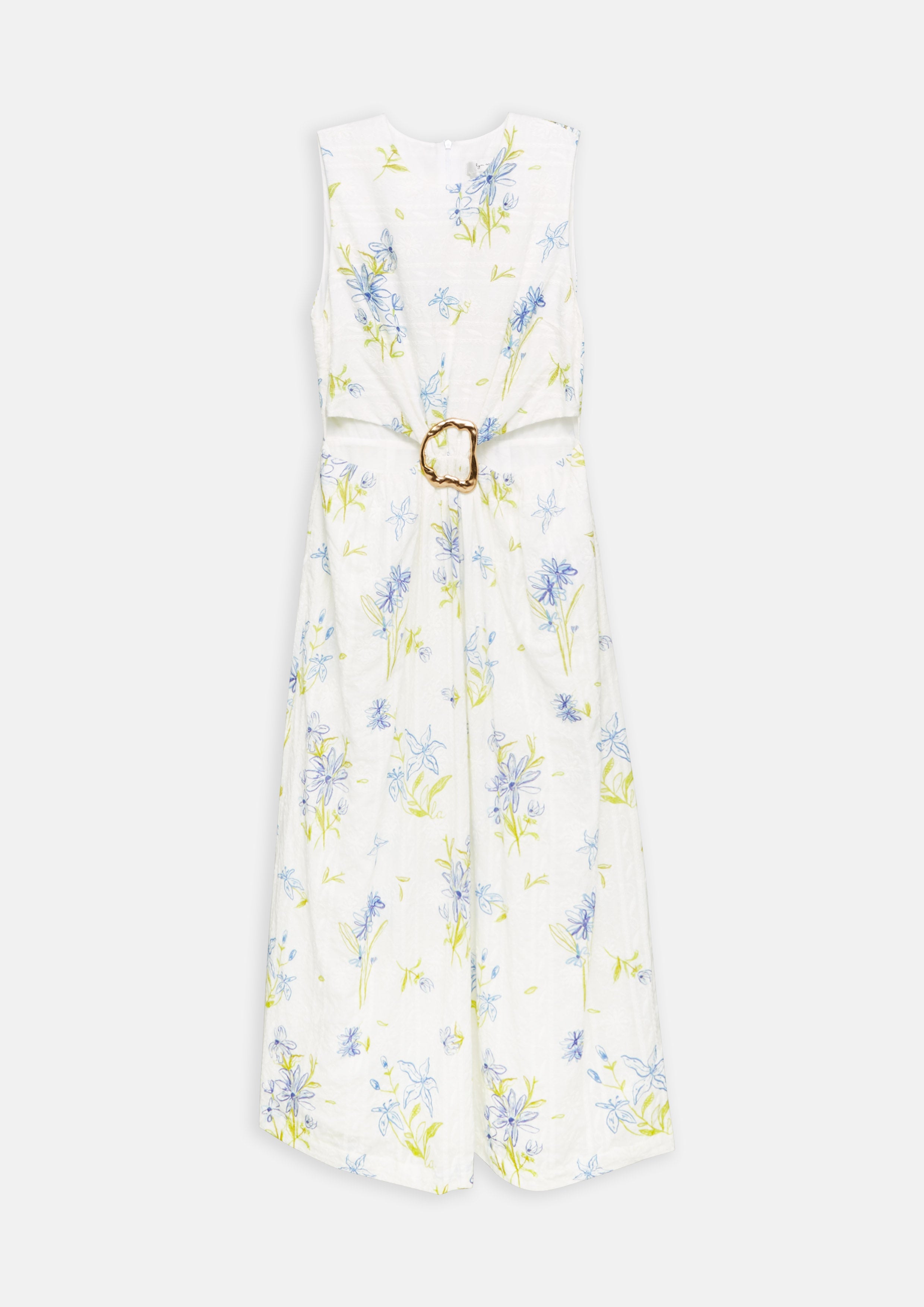 Floral Print Sleeveless Dress Adventure Awaits