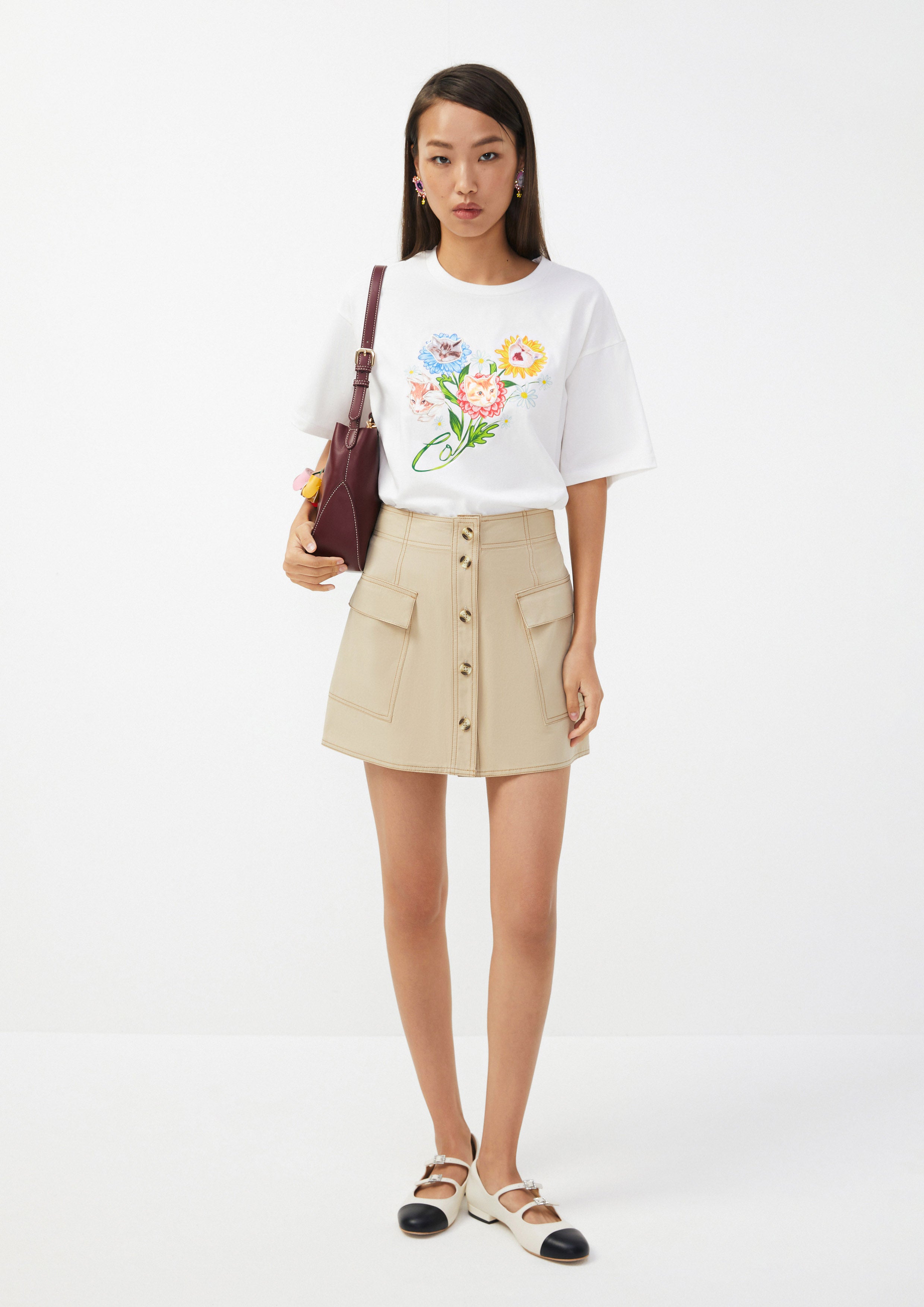 Mini Skirt with Front Pockets Urban Retreat