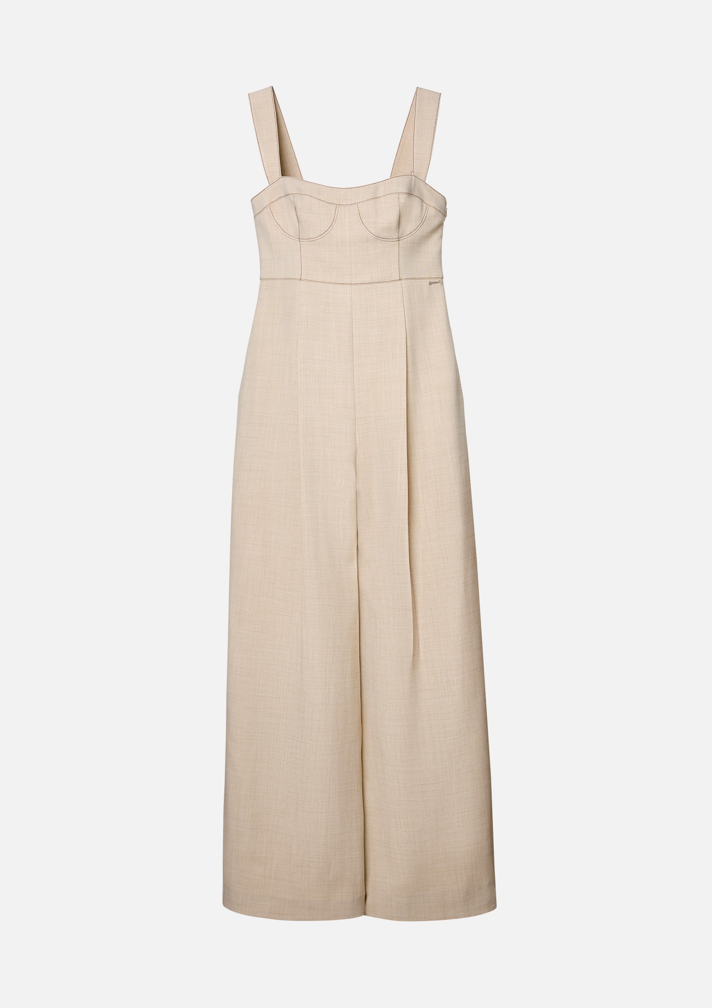 จั๊มป์สูท ทรงขากว้าง พร้อมดีเทลโครงคอร์เซ็ต Ember Mirage