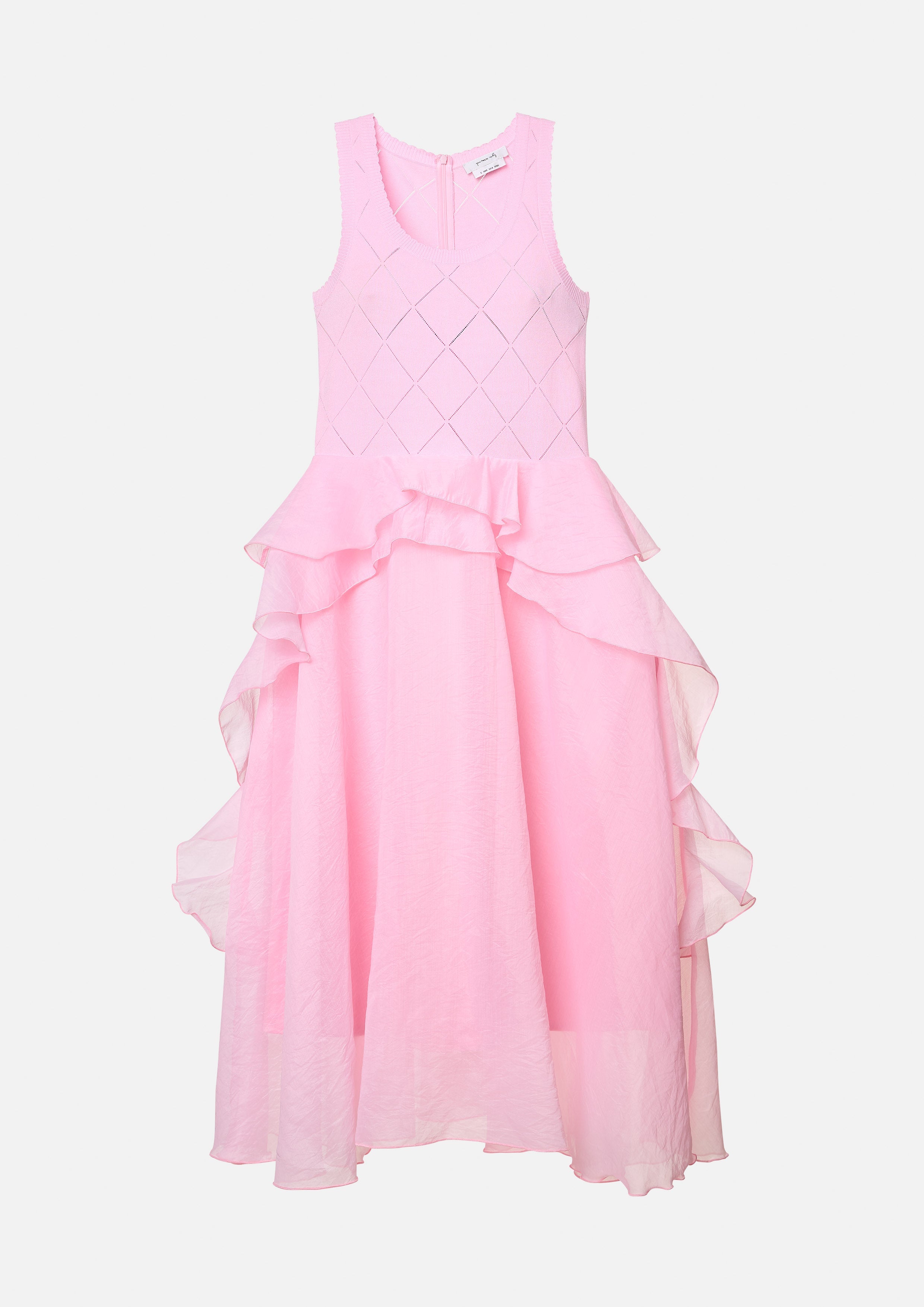 Sleeveless Layered Ruffle Dress Folk Bloom