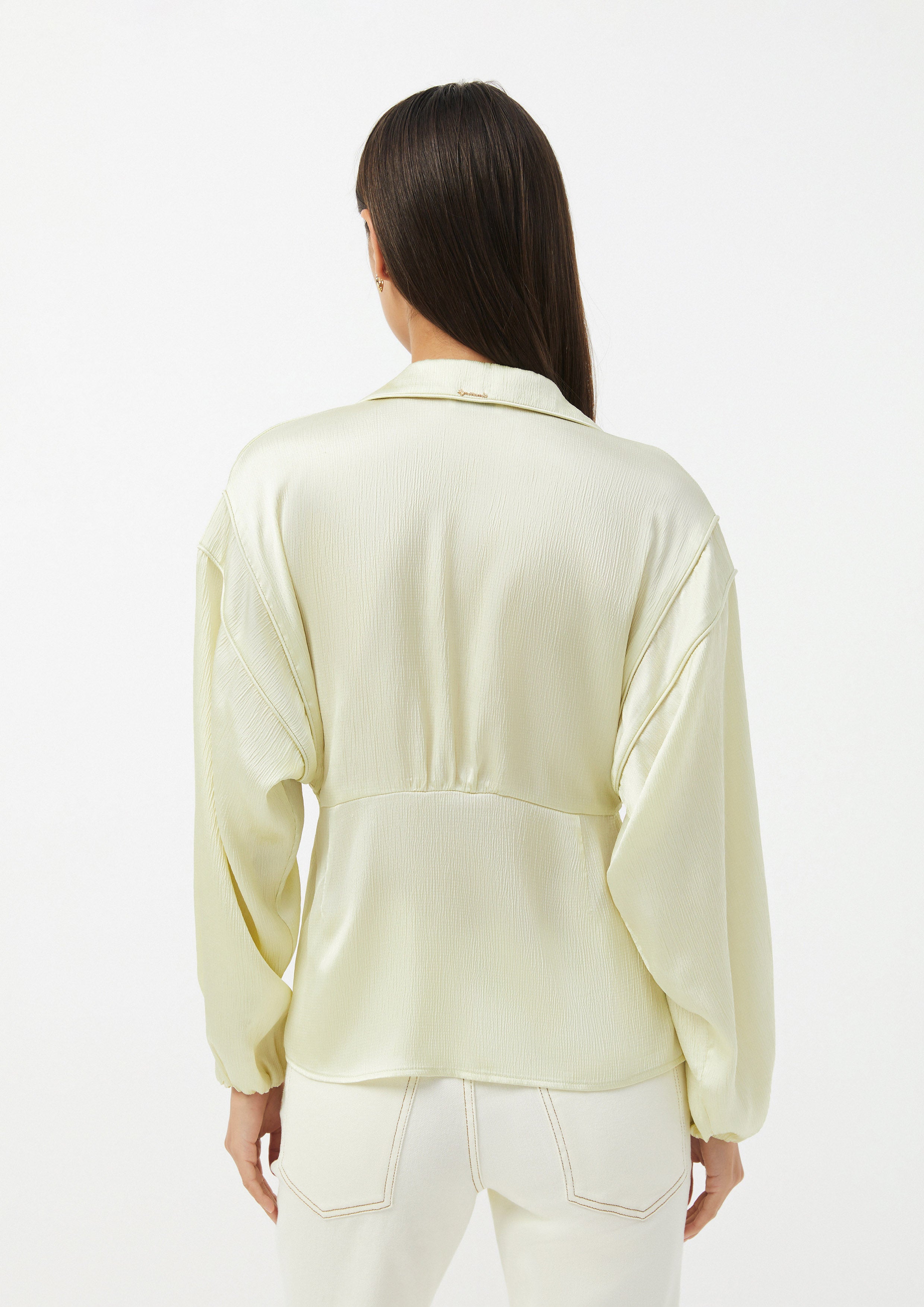 Textured Button-Up Blouse Doppla Essenza