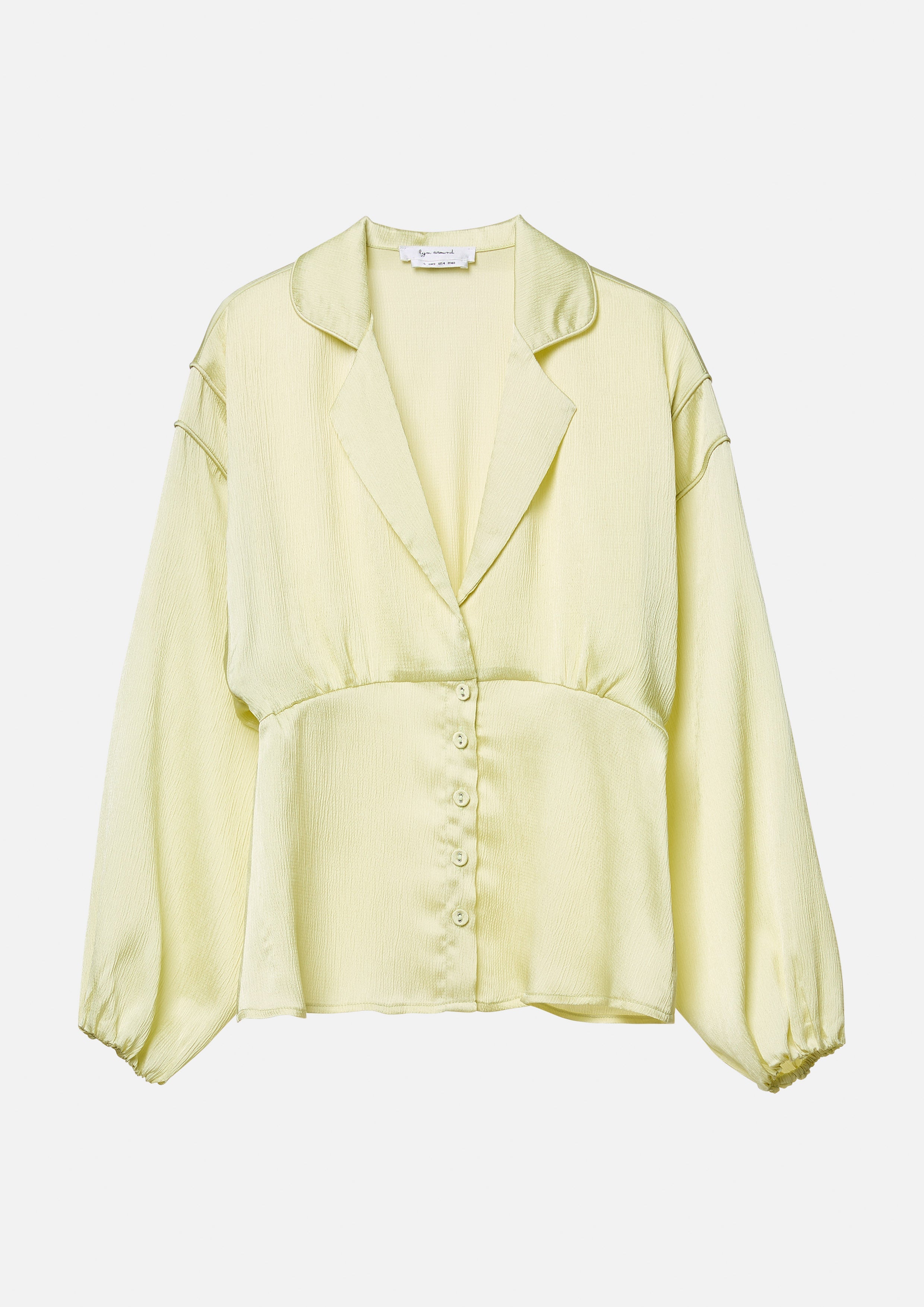 Textured Button-Up Blouse Doppla Essenza