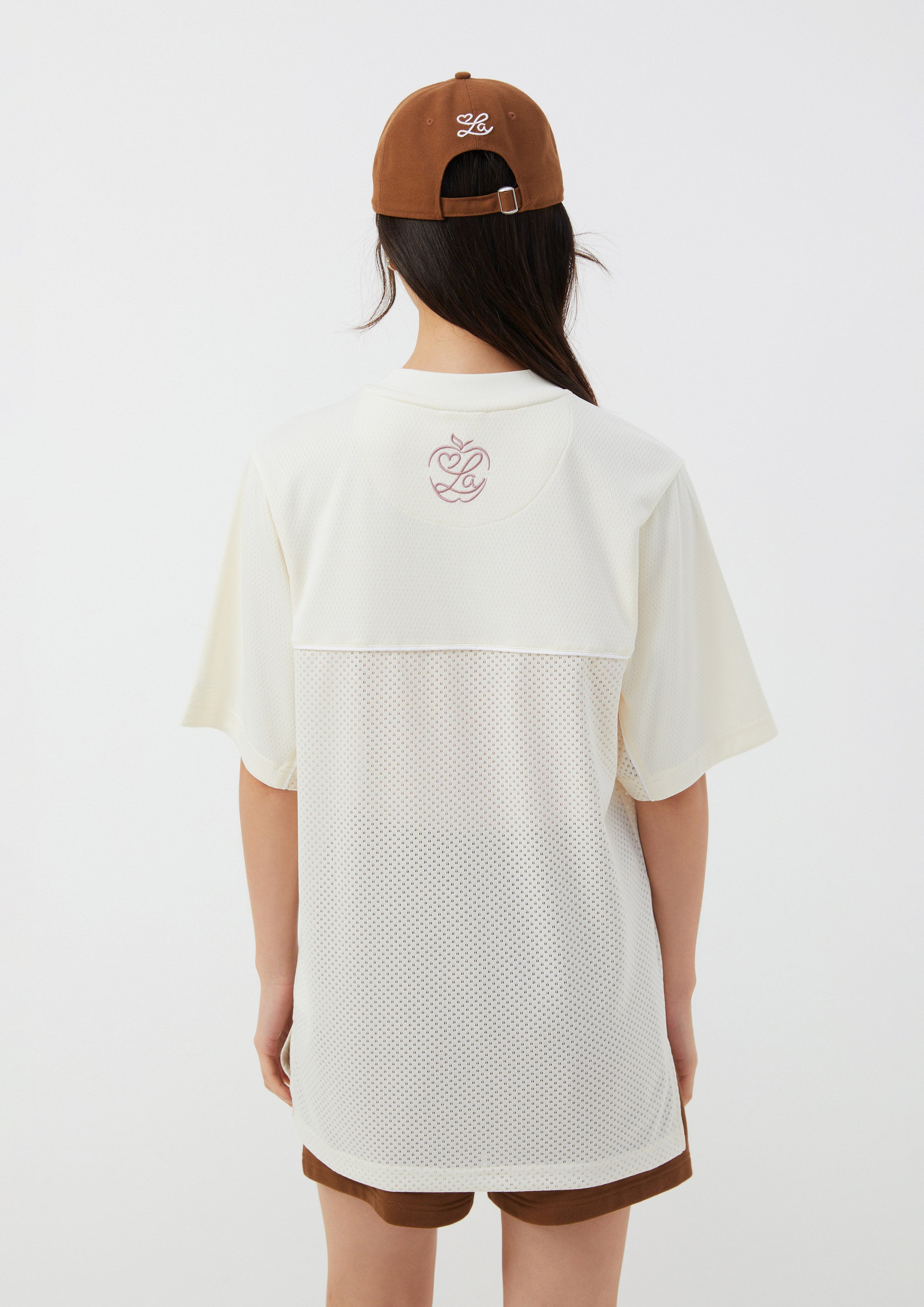 เสื้อ ทรงเจอร์ซี่ ผ้าตาข่าย LA x New Era