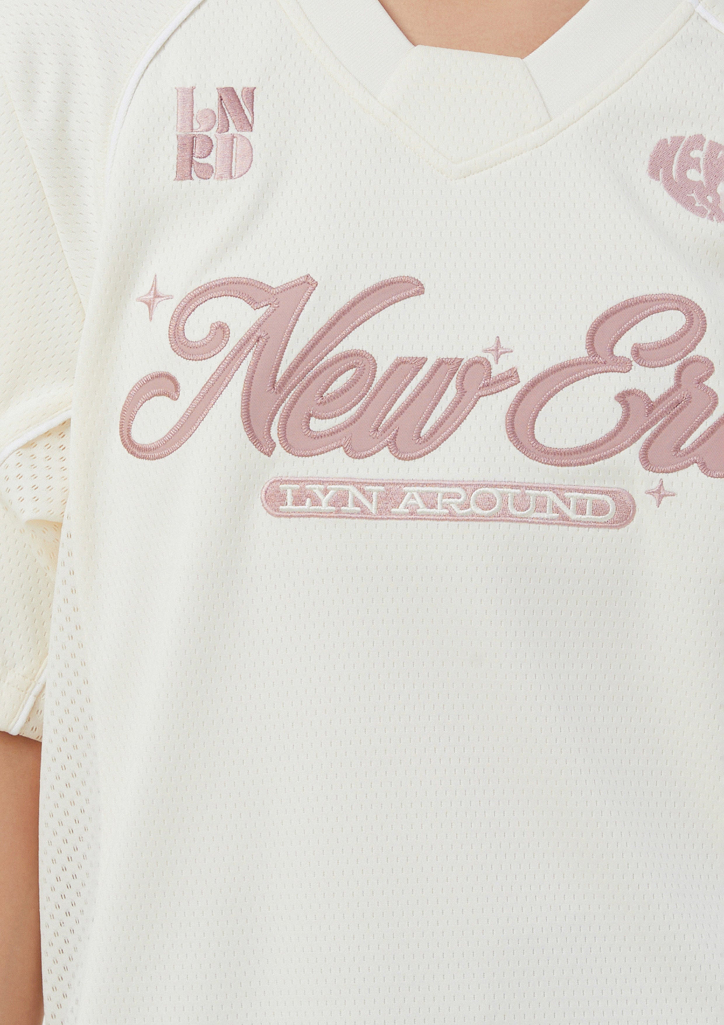 เสื้อ ทรงเจอร์ซี่ ผ้าตาข่าย LA x New Era