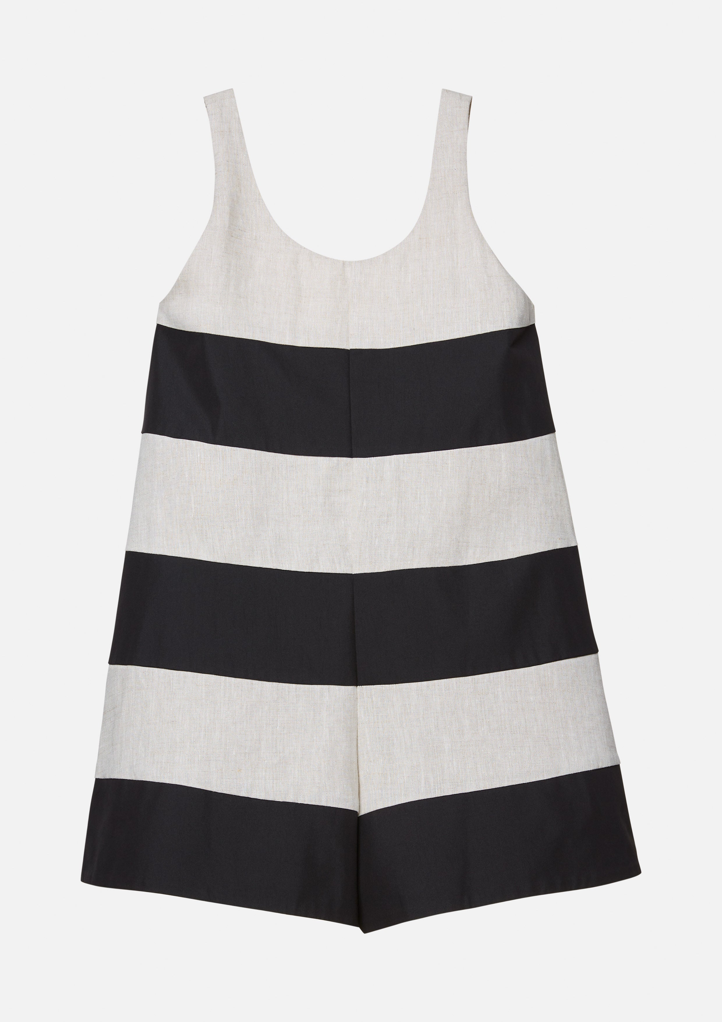 Wide Stripe Sleeveless Romper The Harga Cult