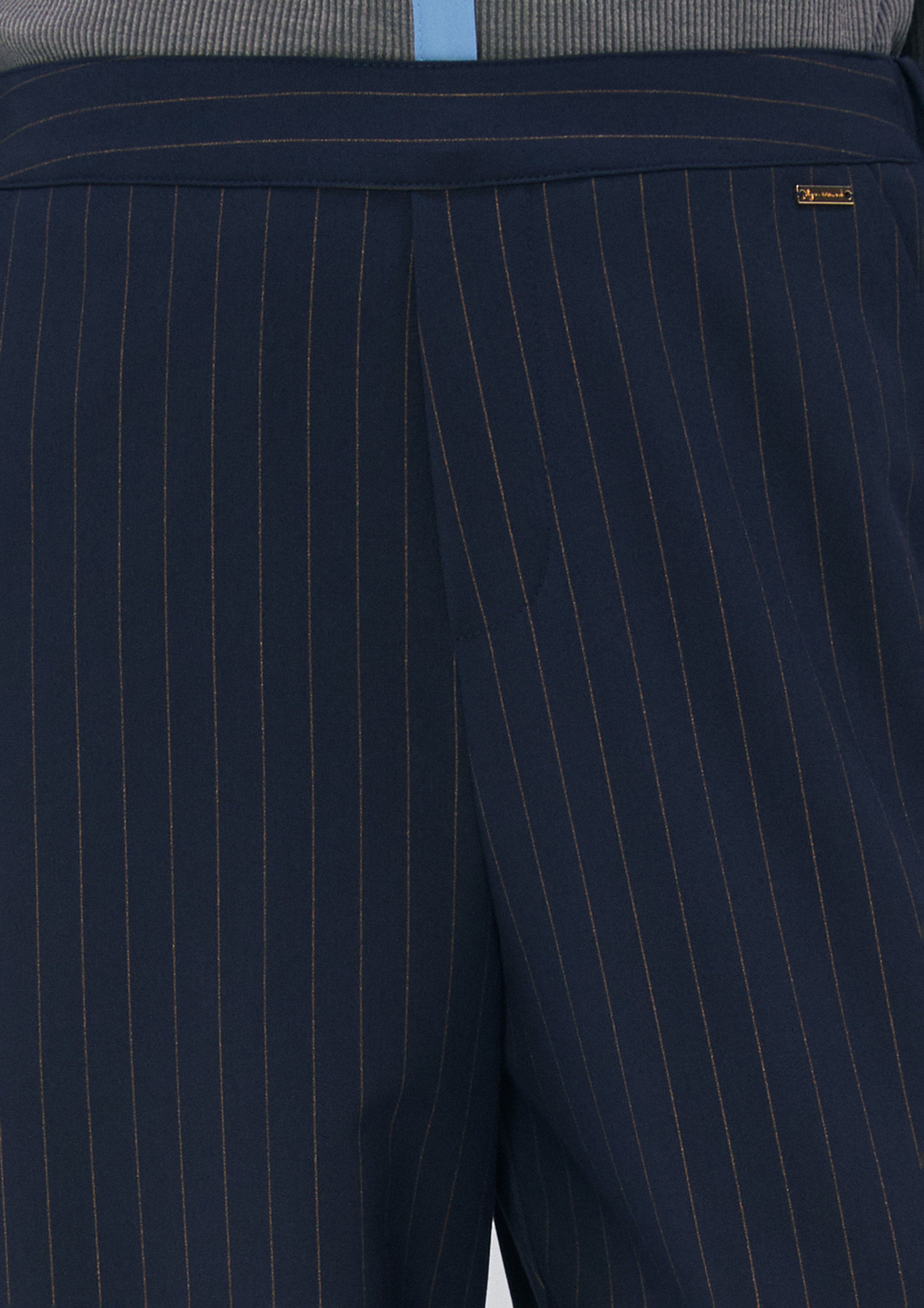 Pinstripe Cuffed Trousers