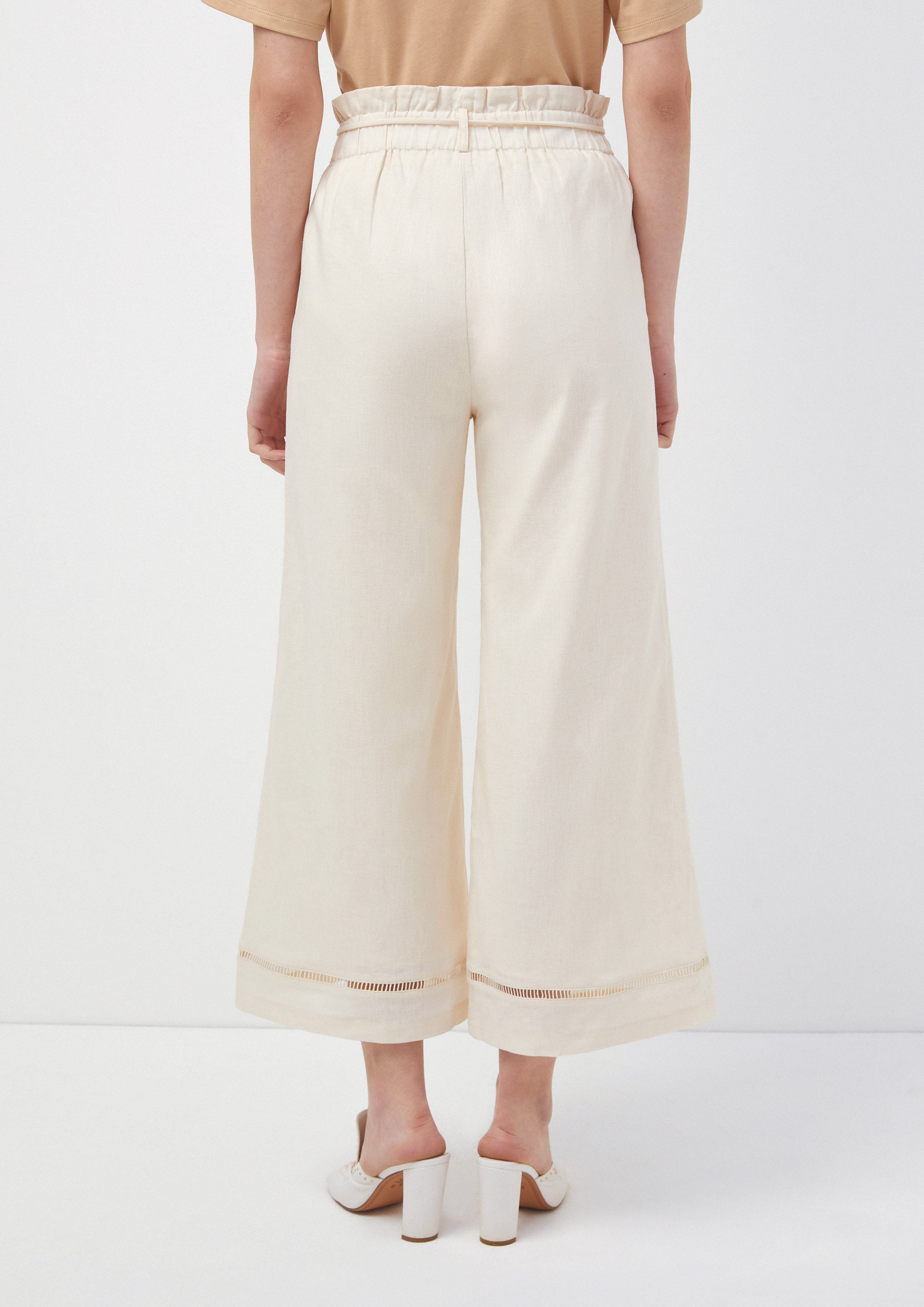 Wide-Leg Trousers with Waist Tie Time To Grown Up