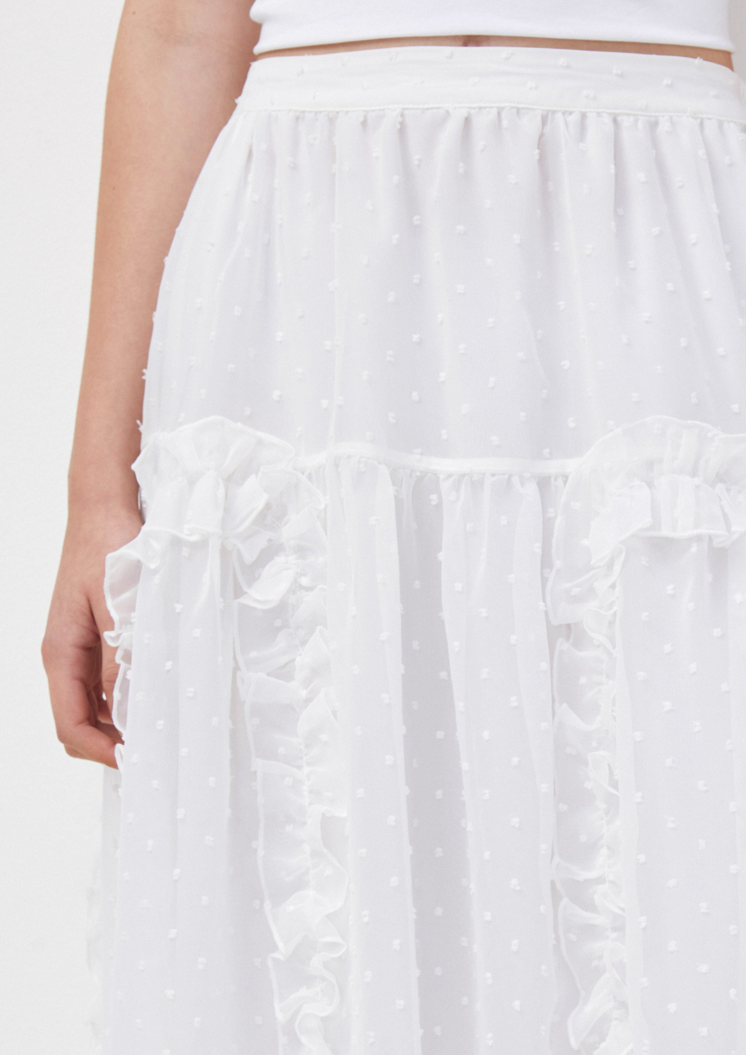 Ruffle Detail Maxi Skirt Oopsie Daisy