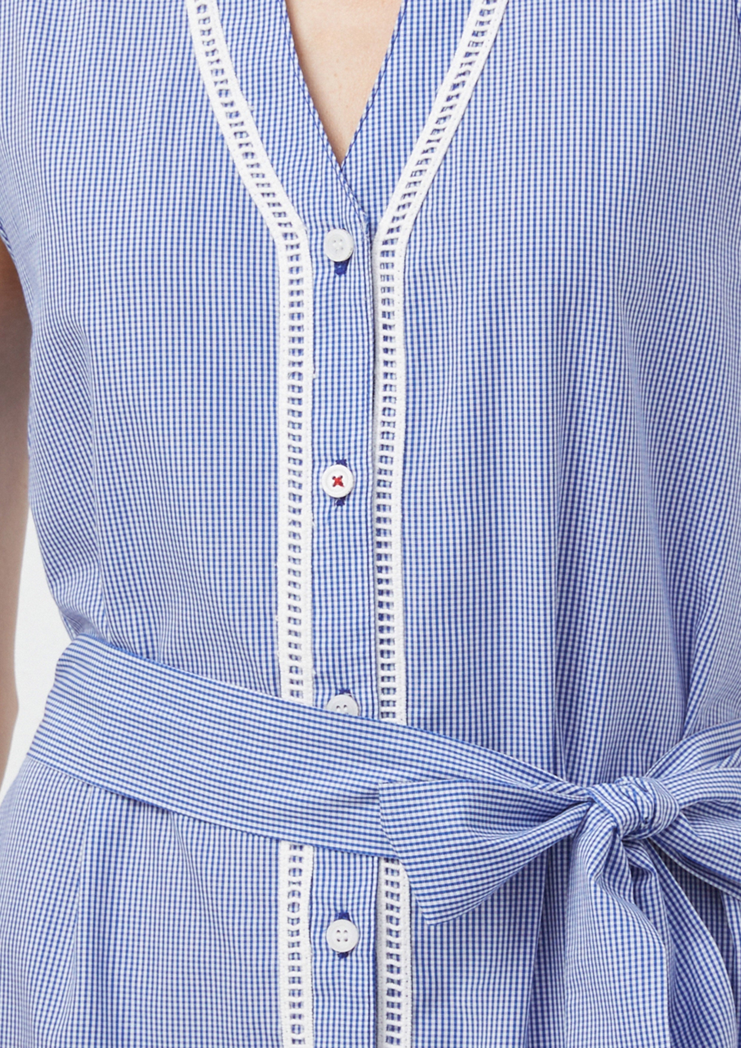 Gingham Tiered Dress with Sheer Panel Skirt Blooms and Blessings