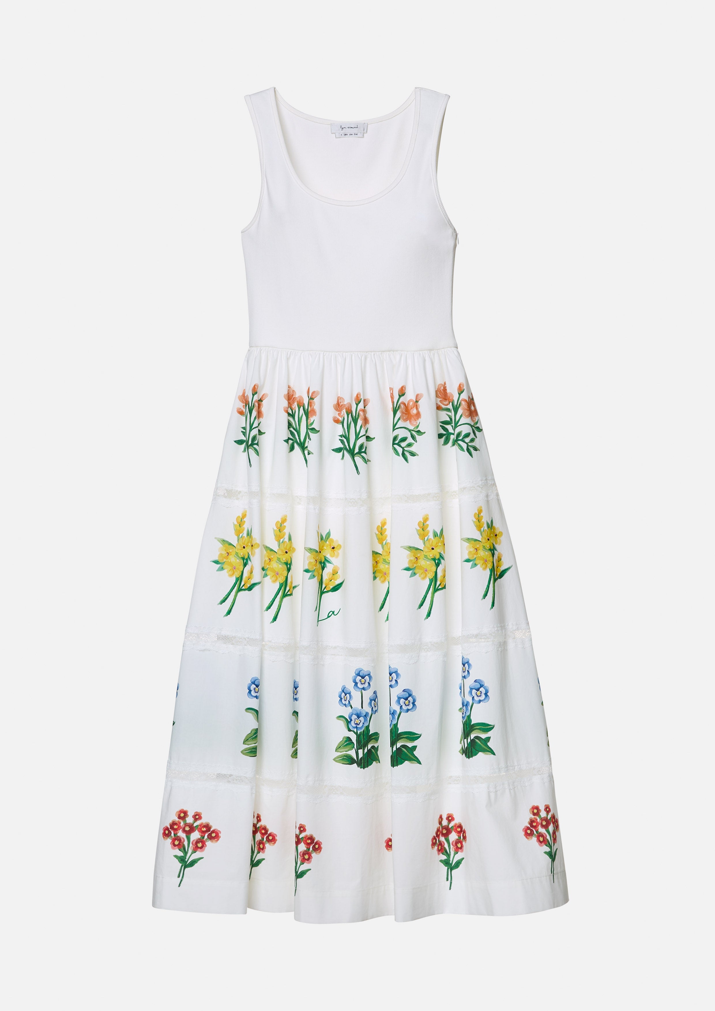 Sleeveless Floral Panelled Dress Time To Grown Up