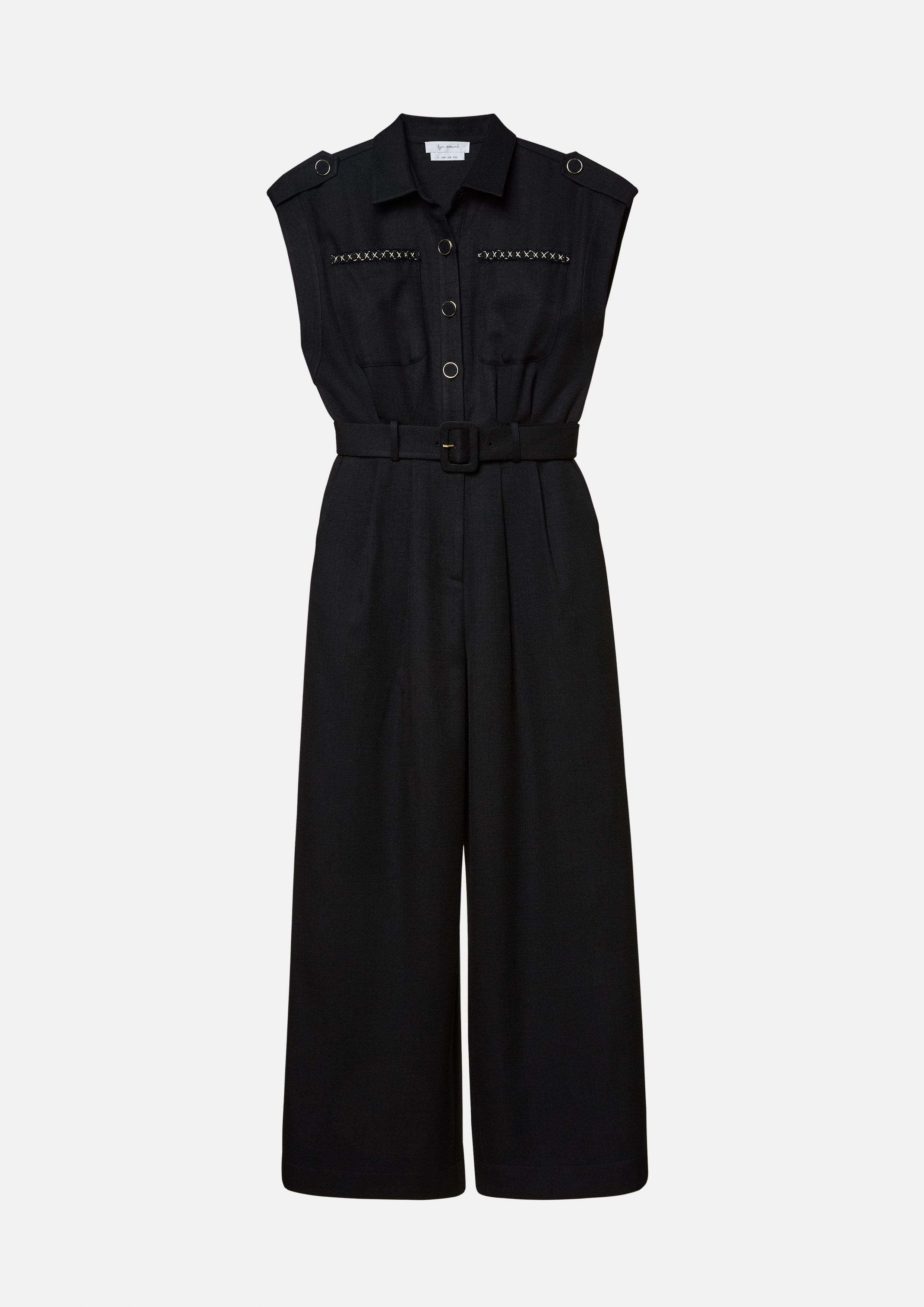 จั๊มป์สูท แขนกุด แต่งเข็มขัด Time To Grown Up