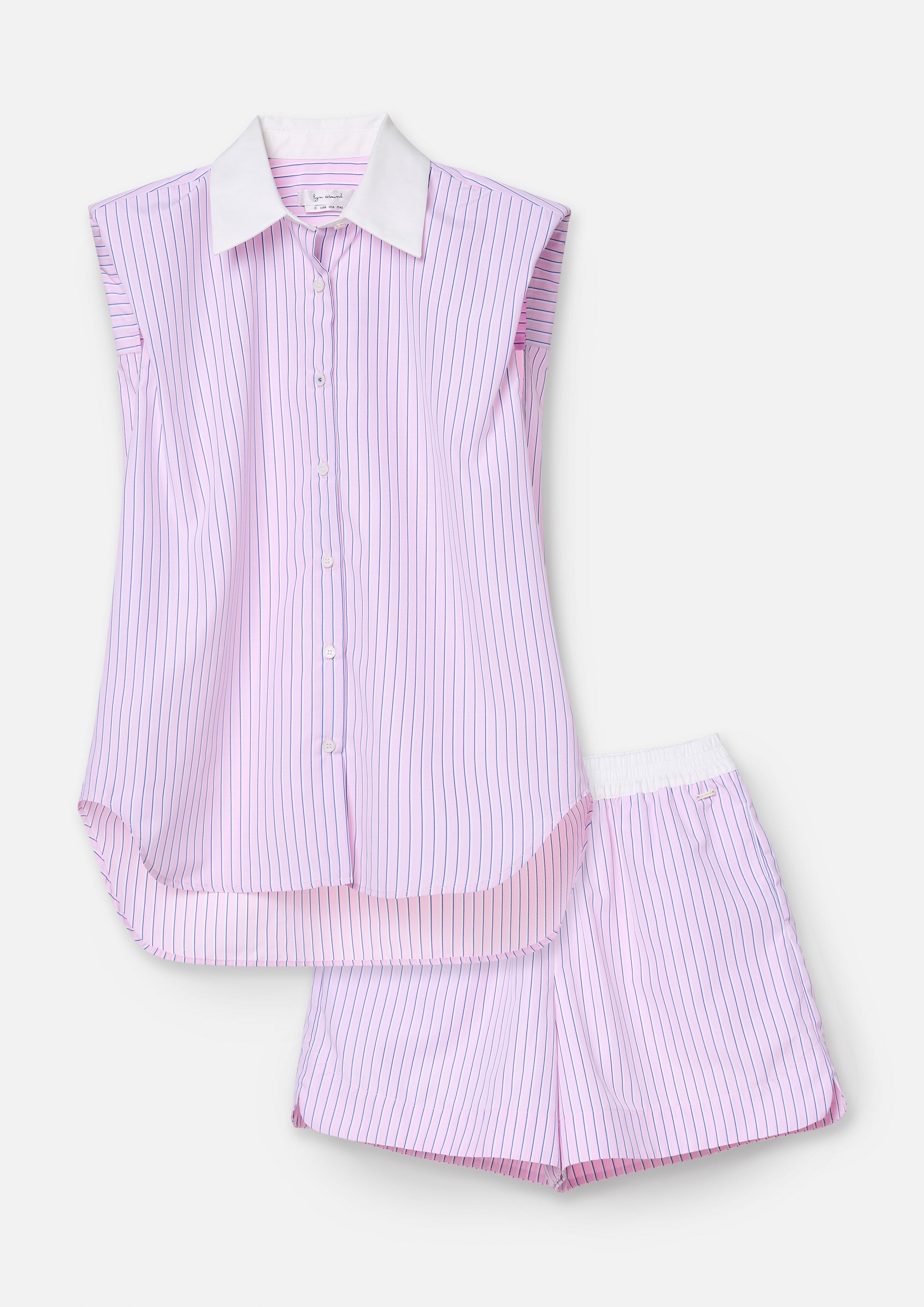 เซ็ต เสื้อแขนกุด และ กางเกงขาสั้น ลายทาง Margot's Summer Field
