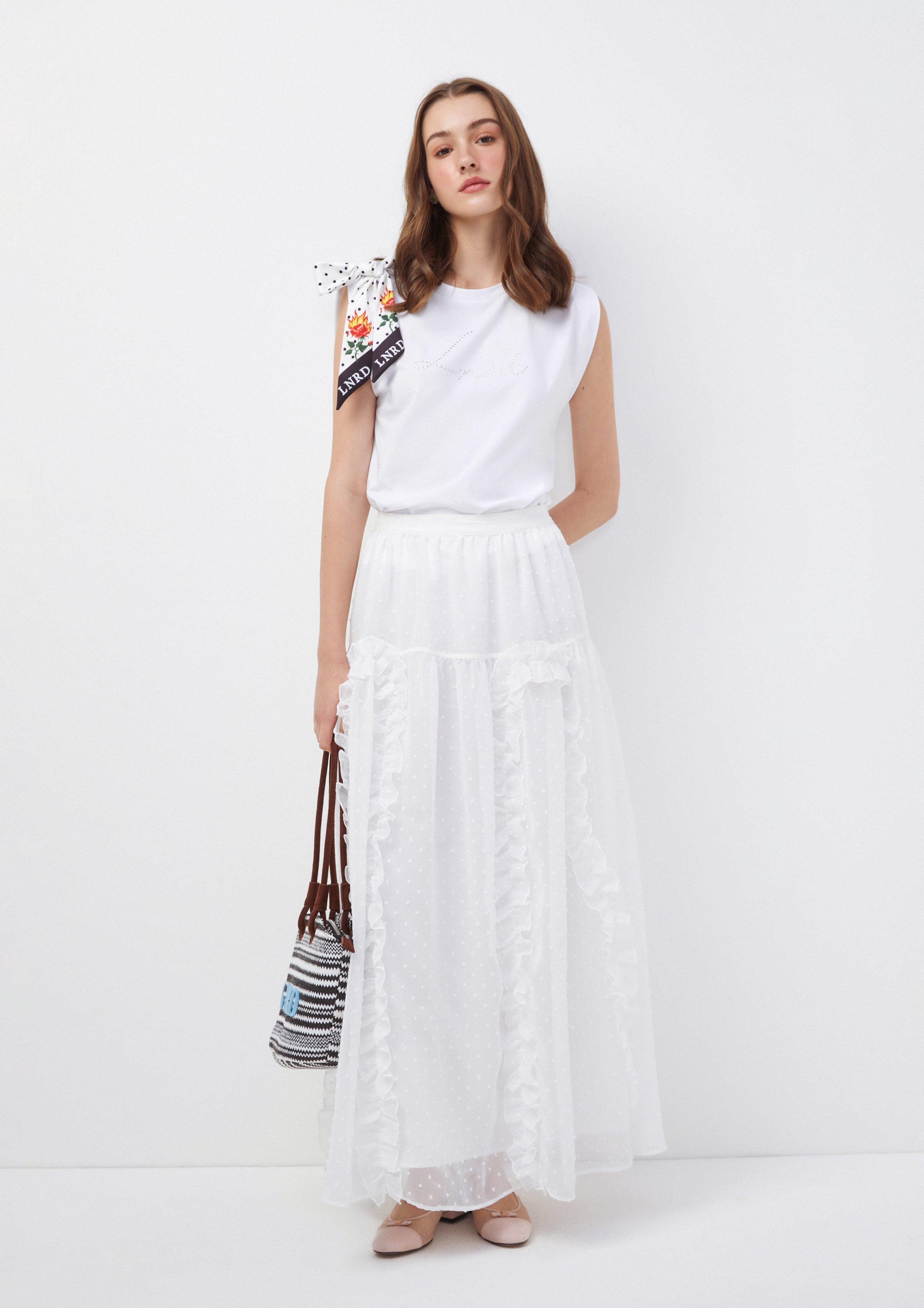 Ribbon Shoulder Tee Time To Grown Up