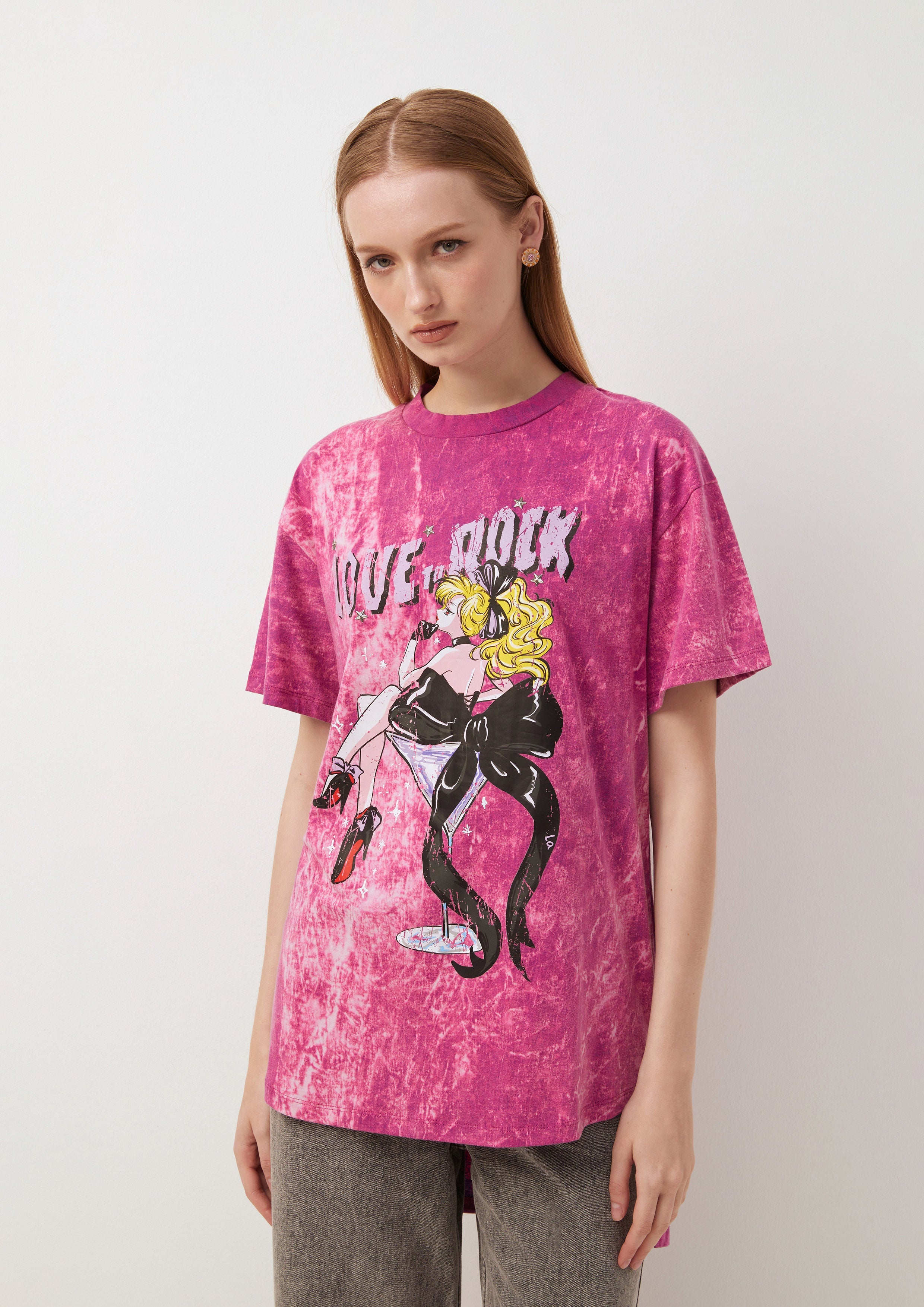 Love to Rock Graphic Tee Girls Just Wanna Have Sun