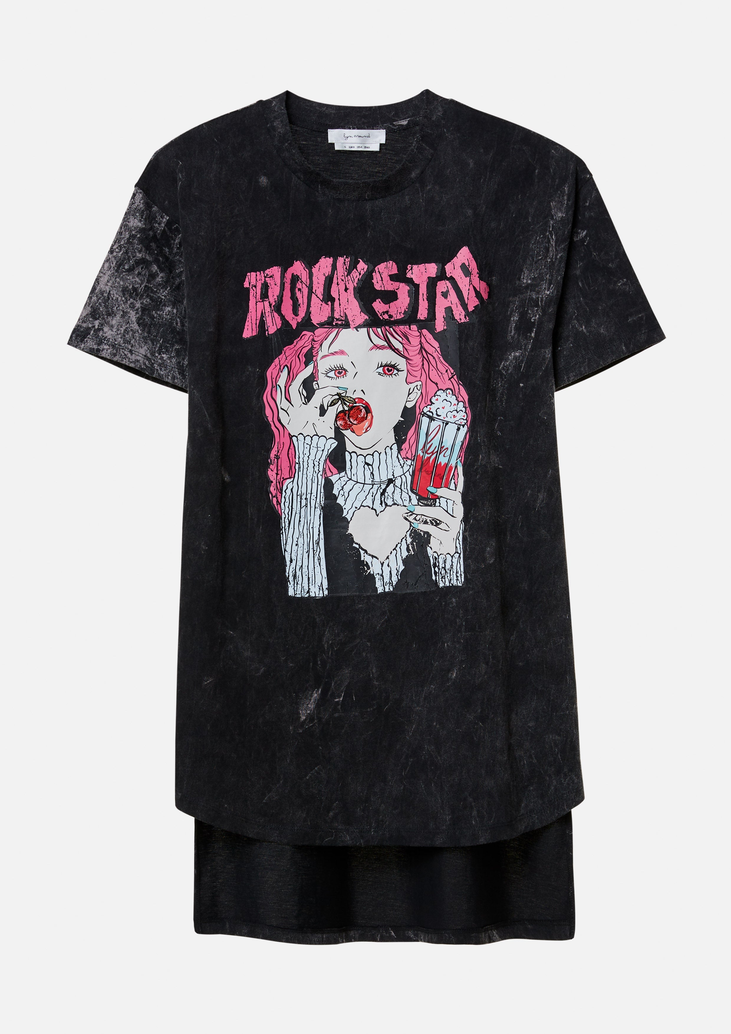 Rock Star Cherry Pop Tee Girls Just Wanna Have Sun