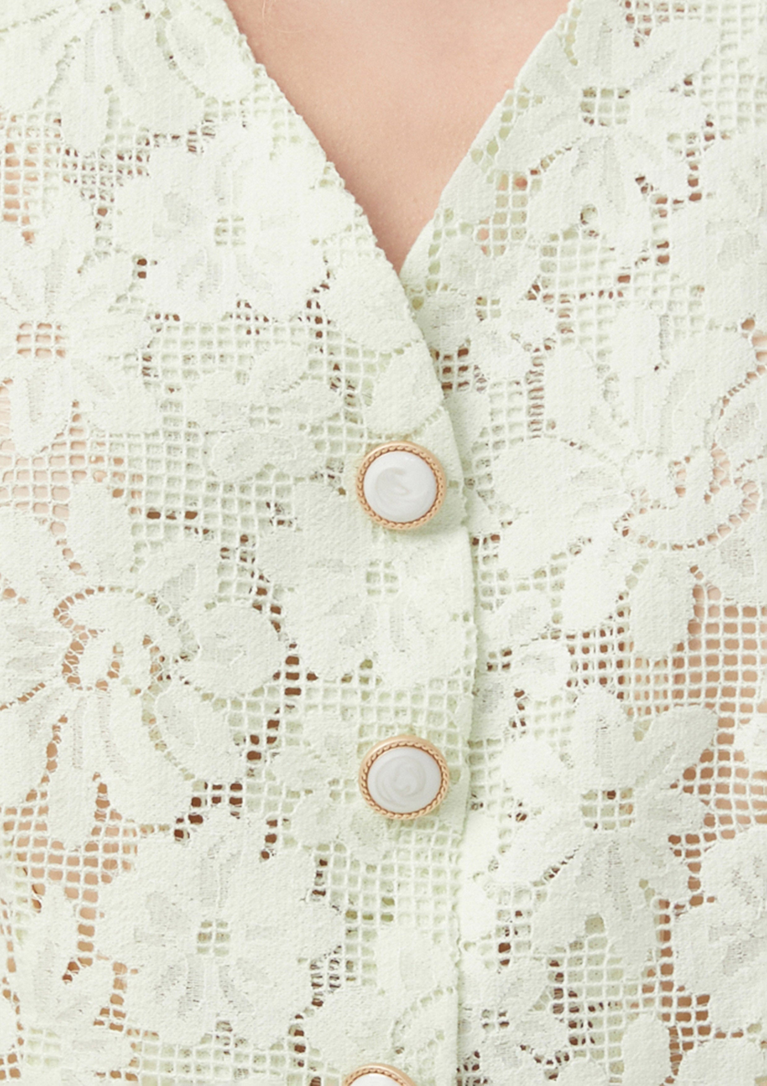 เสื้อกั๊ก ลูกไม้ ลายดอกไม้ Living Life In Full Bloom