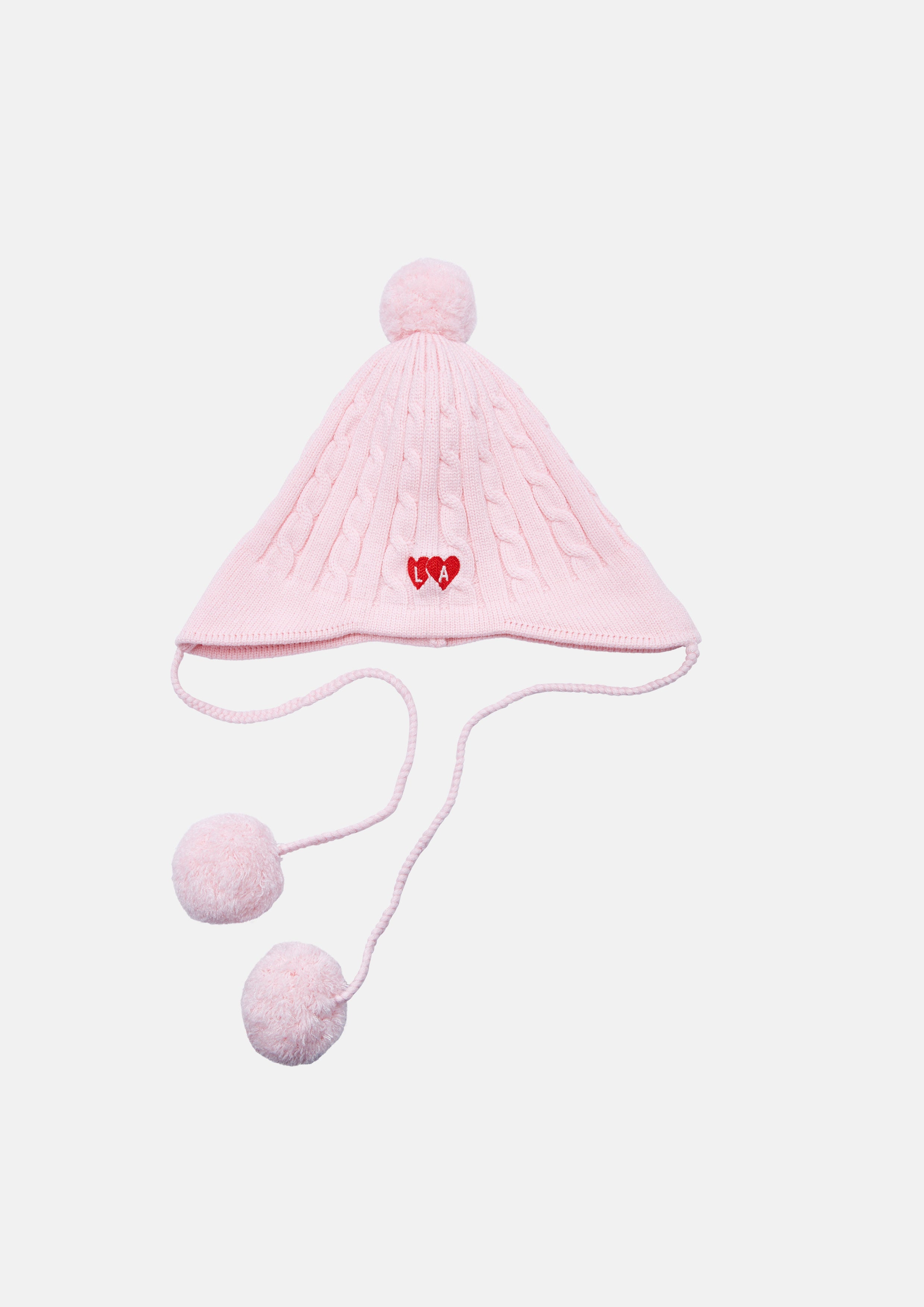 Knitted Hat With Fur Balls Casual Chic
