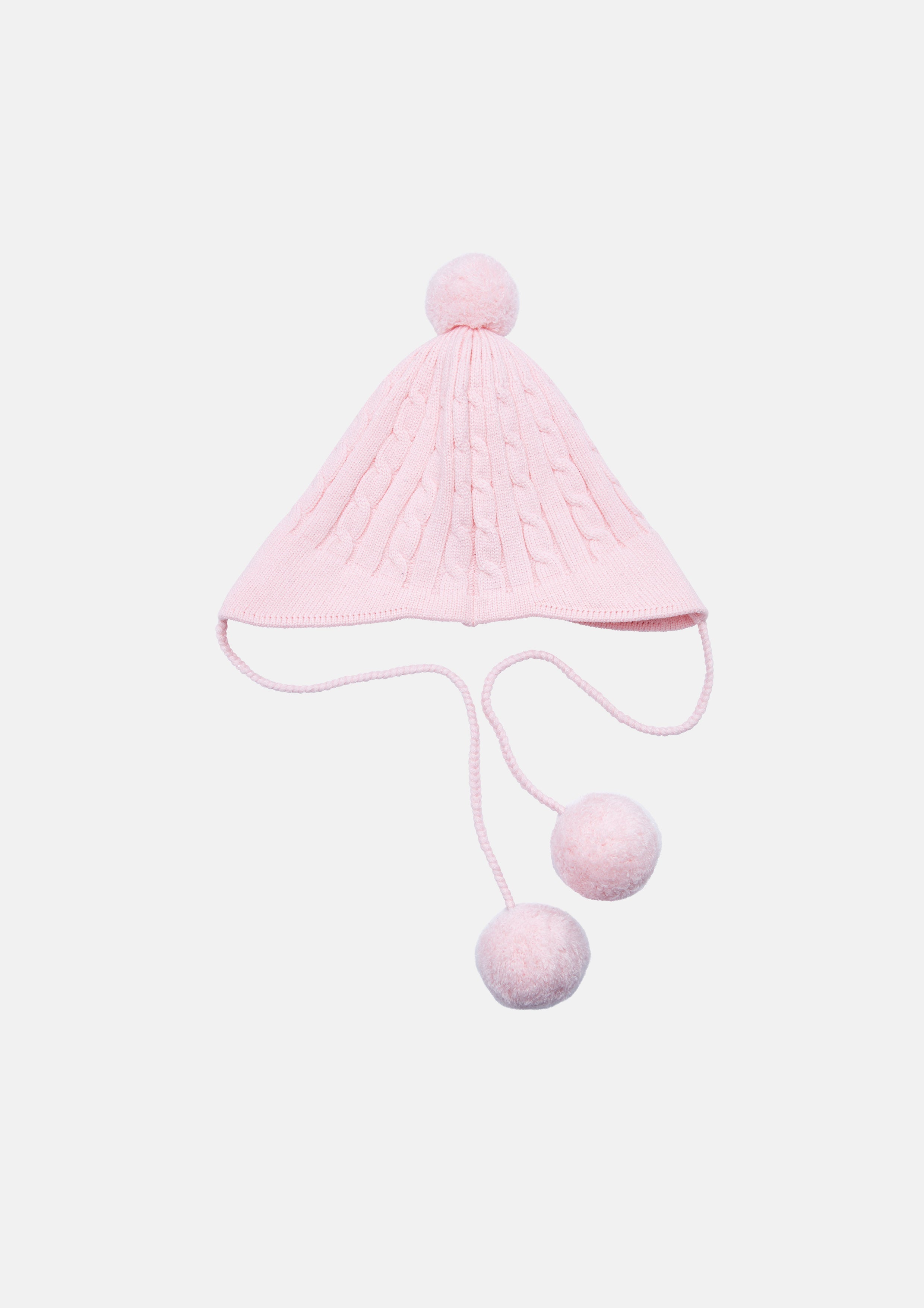 Knitted Hat With Fur Balls Casual Chic