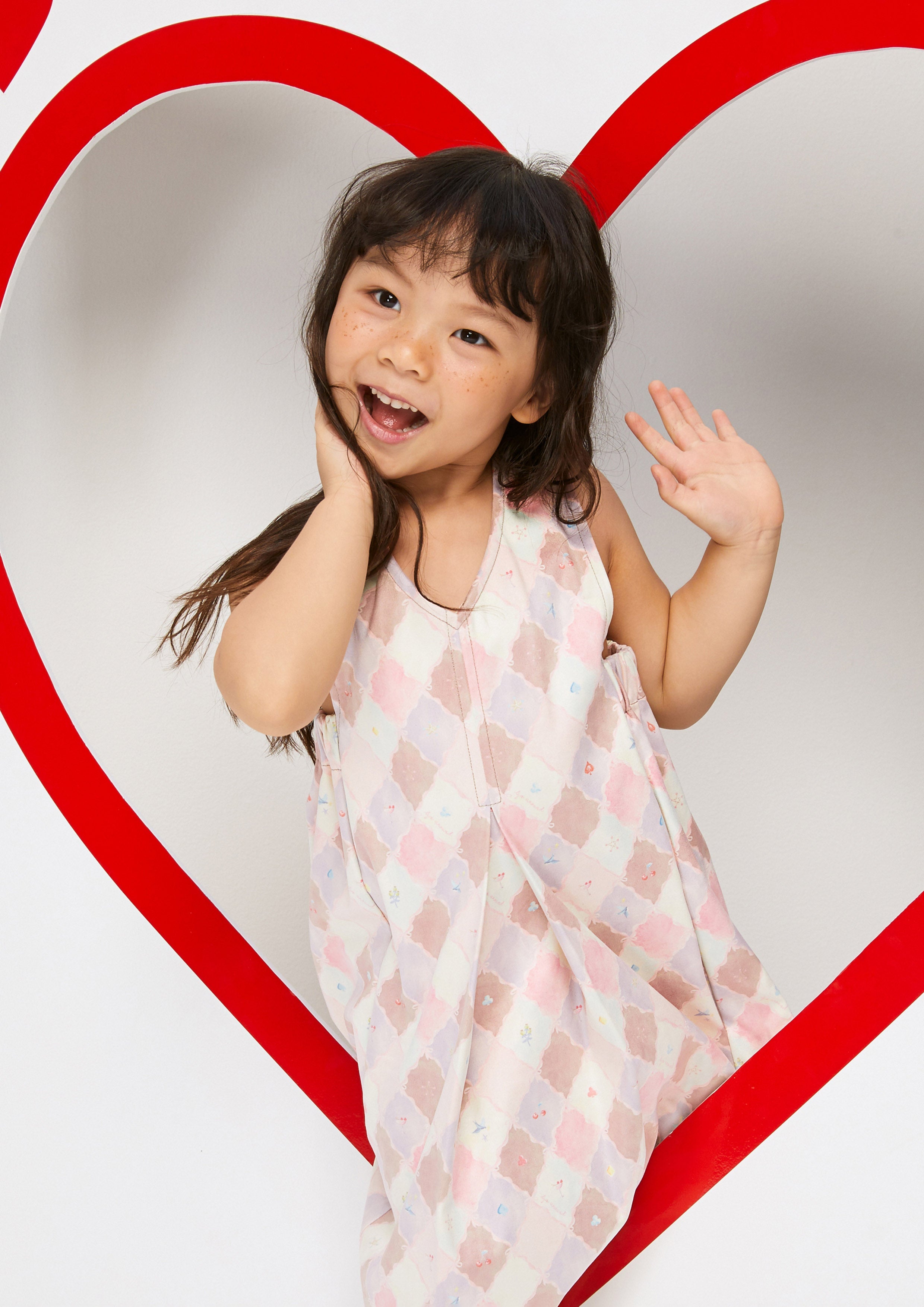 Checkered Flare Skirt Dress For Mini Girls Property of Jolly