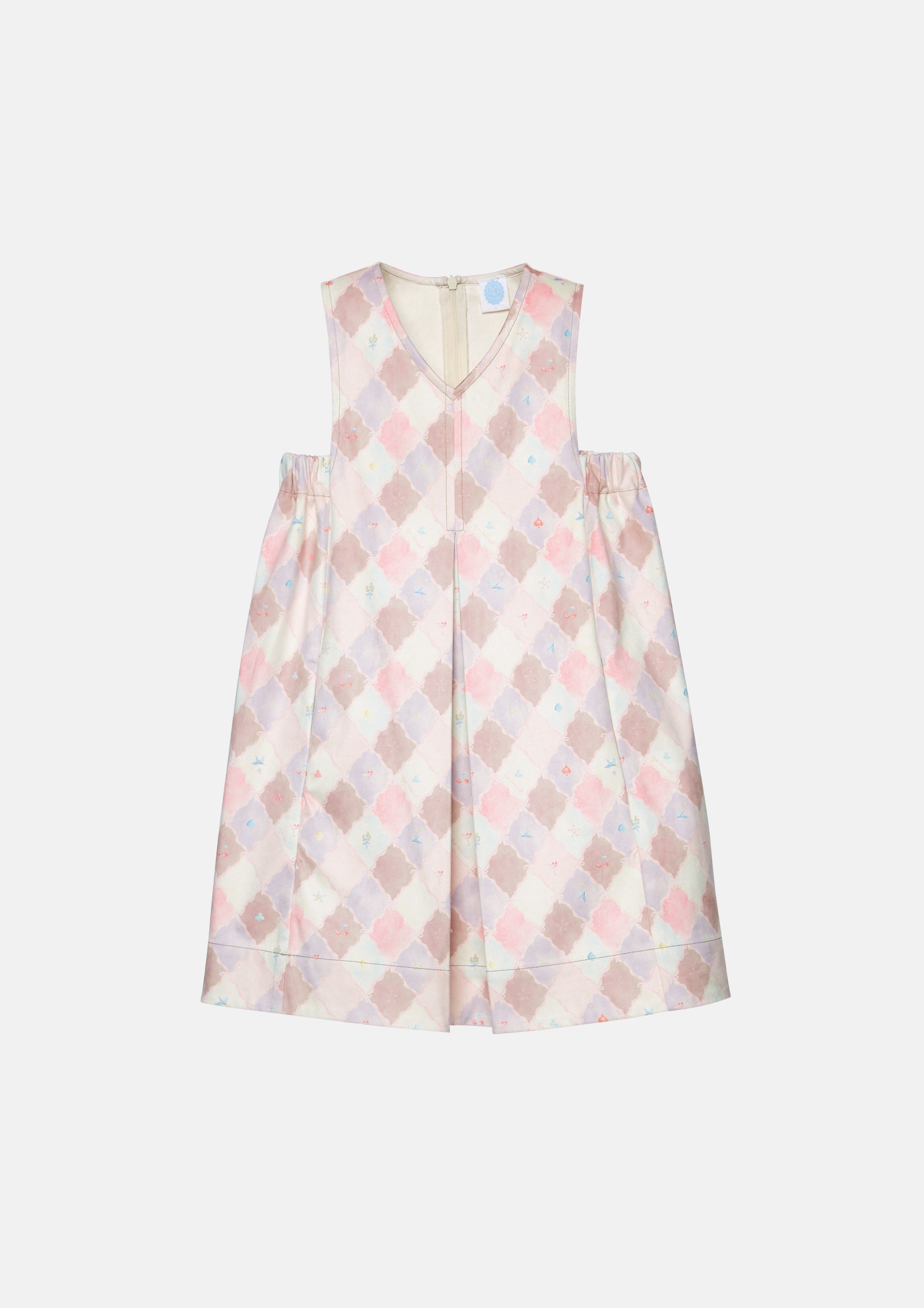 Checkered Flare Skirt Dress For Mini Girls Property of Jolly