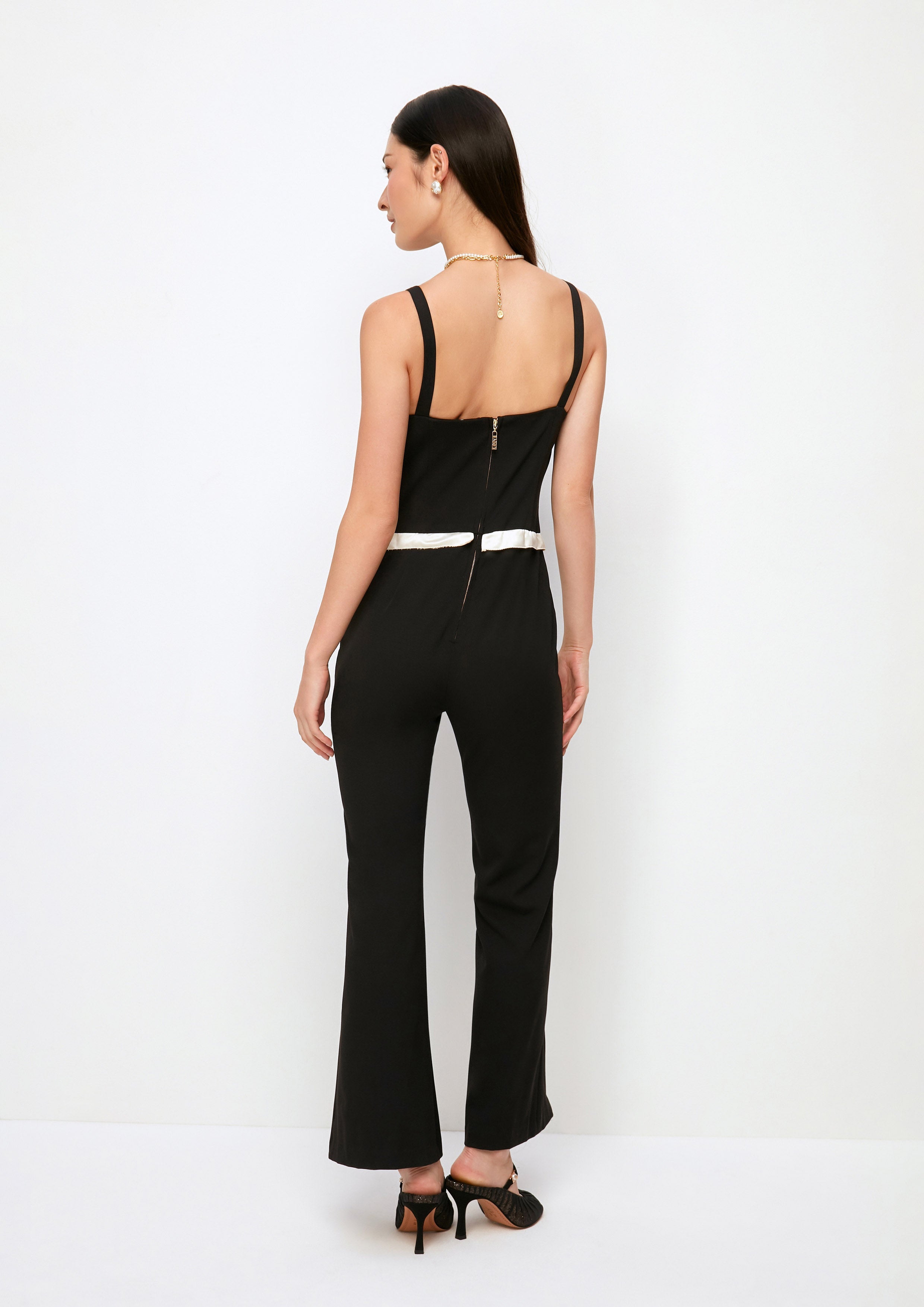 Strap Jumpsuit Crisp Groupier