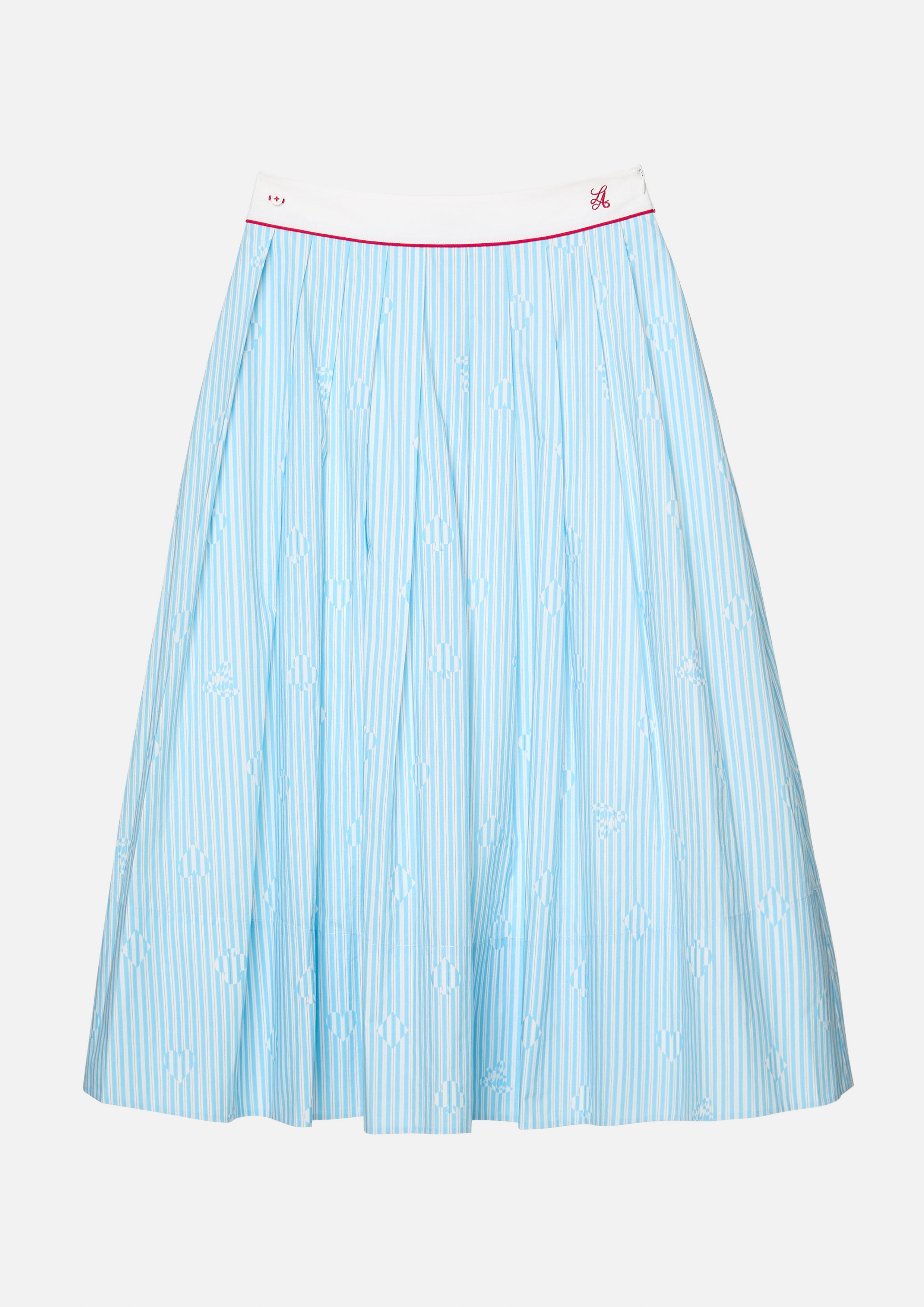Stripe Pleated Skirt Property of Jolly