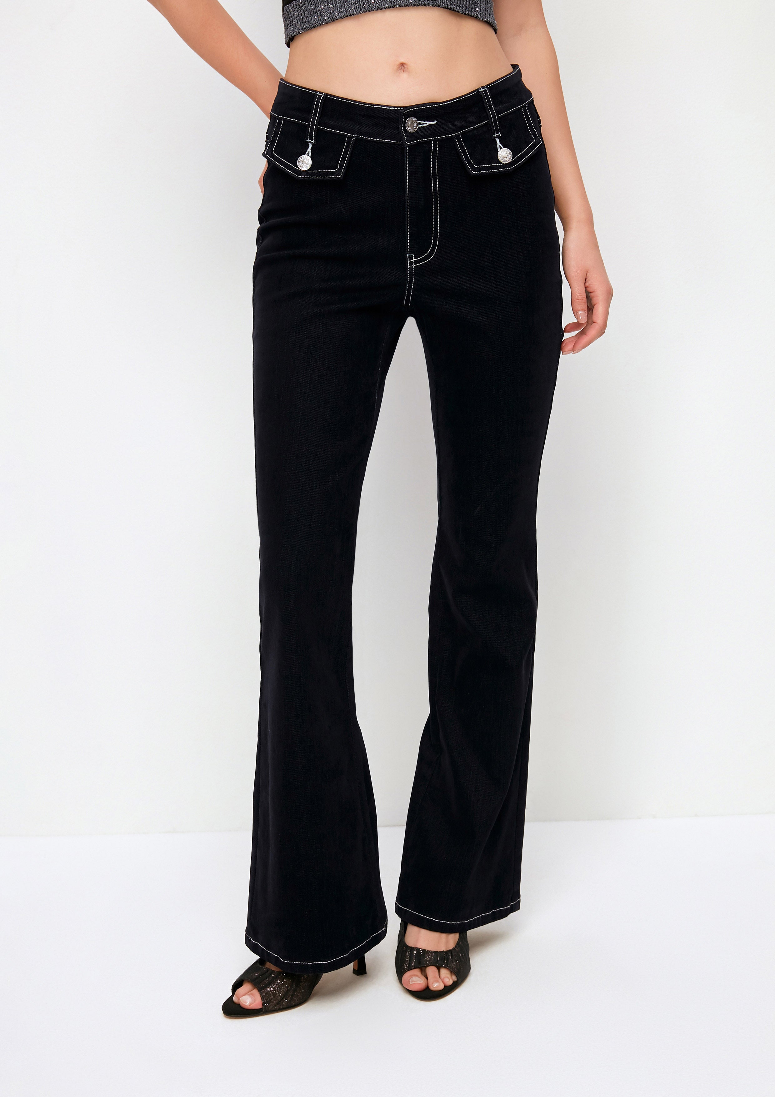 Bootcut Denim Pants Espresso Martini