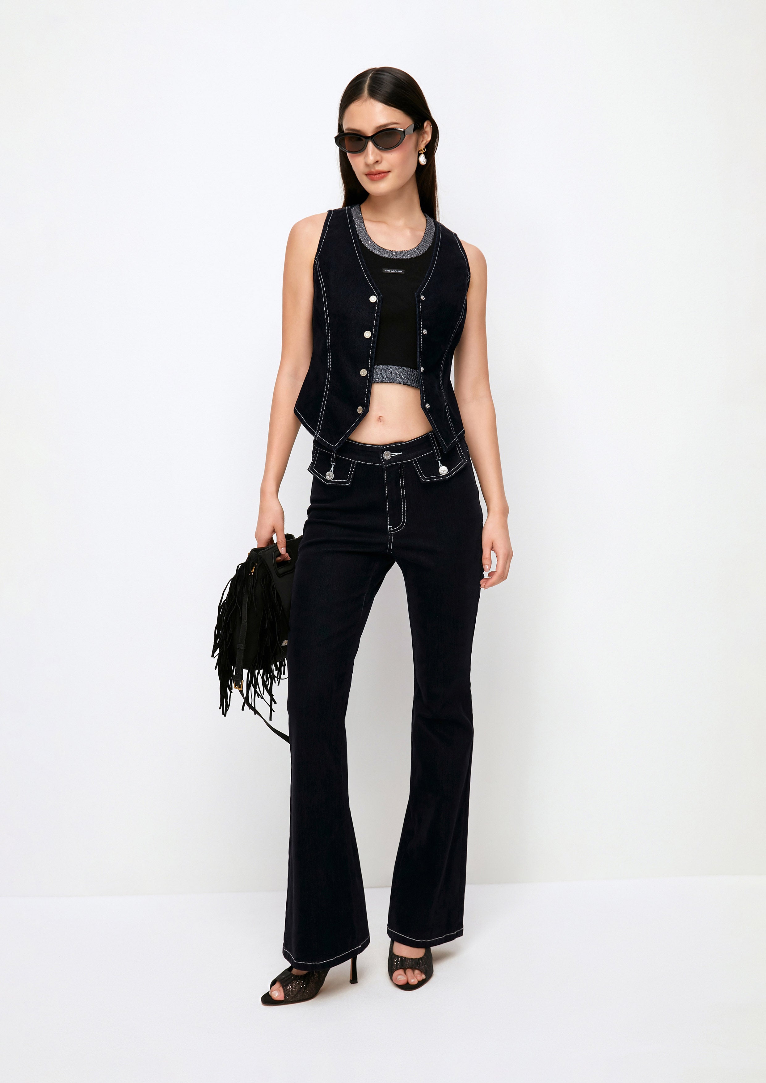 กางเกงเดนิมขากว้าง คอลเลกชัน Espresso Martini