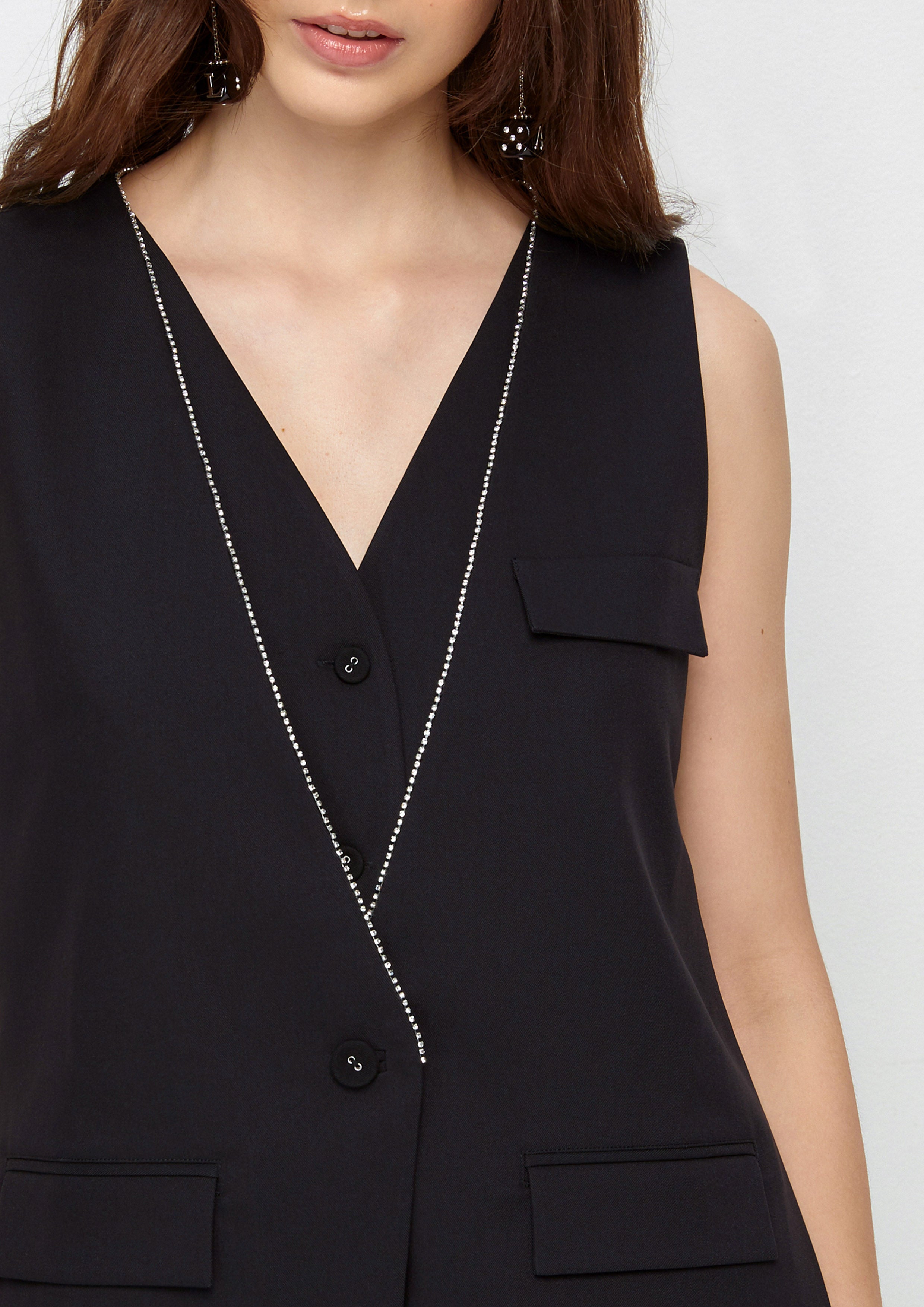 Crystal Trim Neck Jumpsuit The Secret Agent