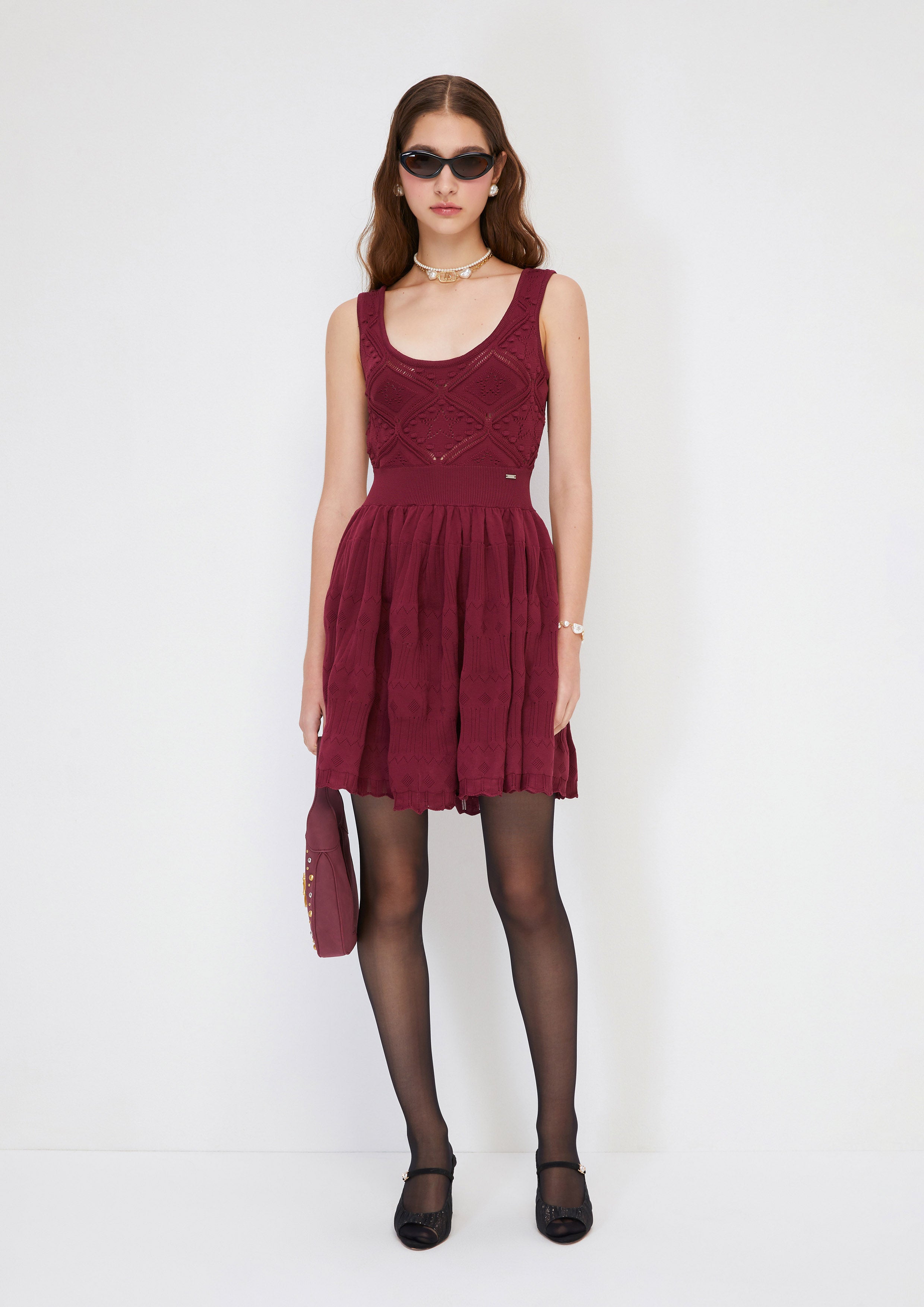 ace mini dress Velvi - Ace Mini Dress - Lilac Swiss Dot Dress