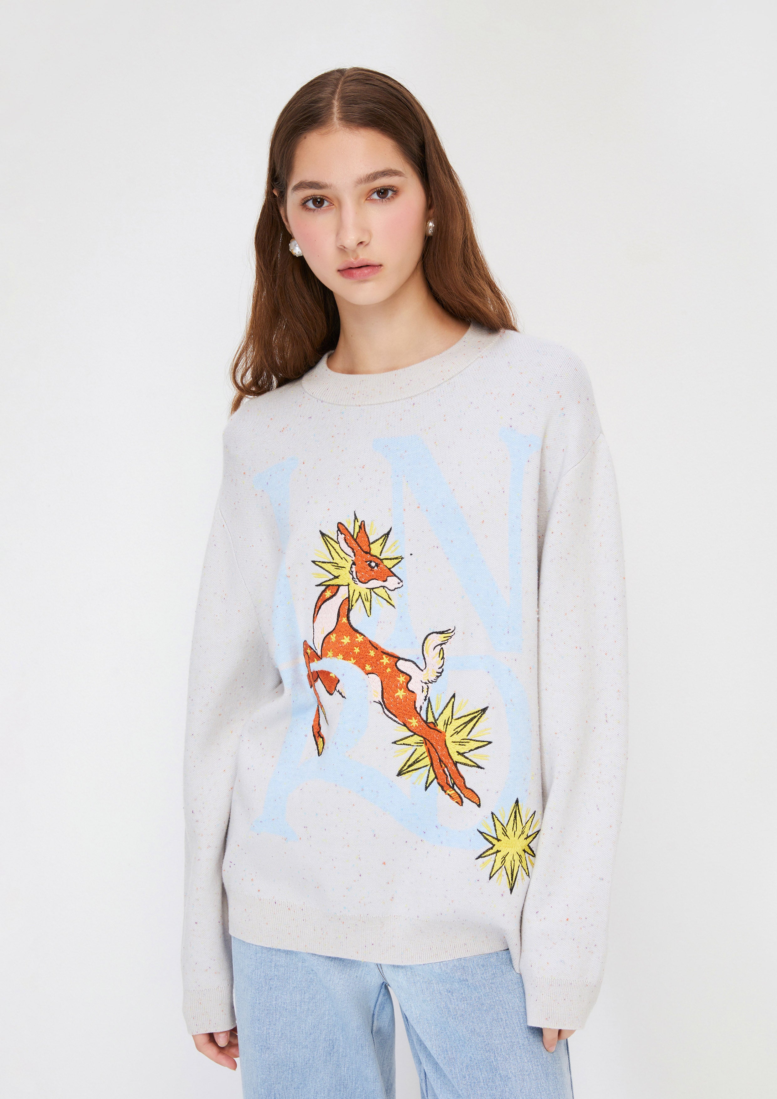 Embroidery Pullover Ace Of Shadow